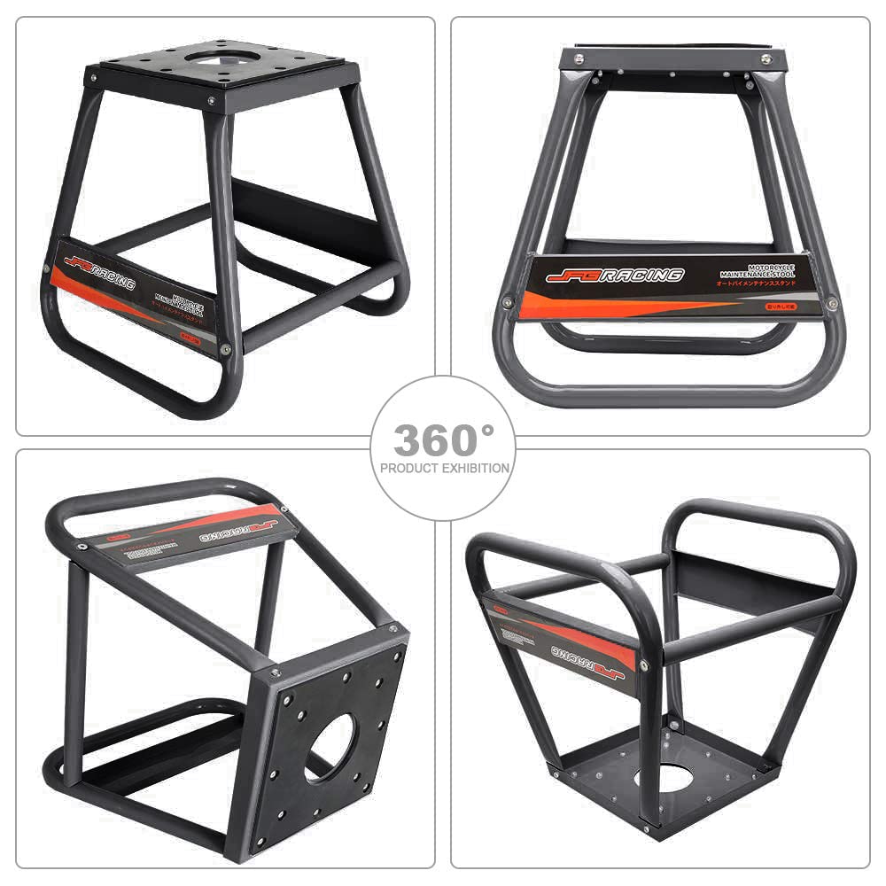 Jfg Racing Dirt Bike Stand,Universal Detachable Powder Coated Anti Slip Off Road Steel Mx Heavy Duty Dirtbike Maintenance Motorc
