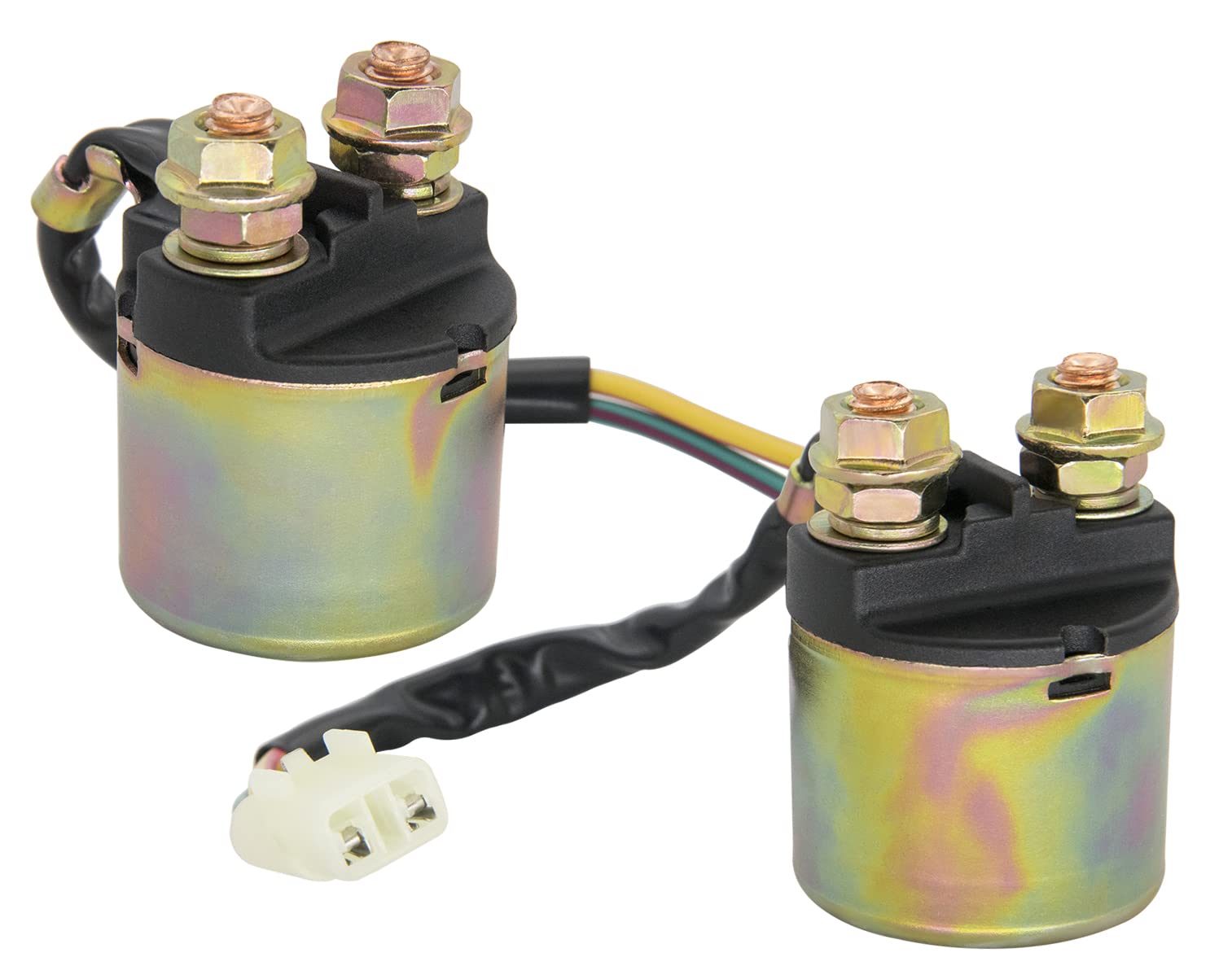 2Pcs Starter Solenoid Relay Compatible For Honda Trx90 Trx300 Trx350 Trx400 Trx420 Trx450 Trx450Es Trx500 Trx650 Trx680 Fourtrax Rancher Foreman 35850-Hm7-000