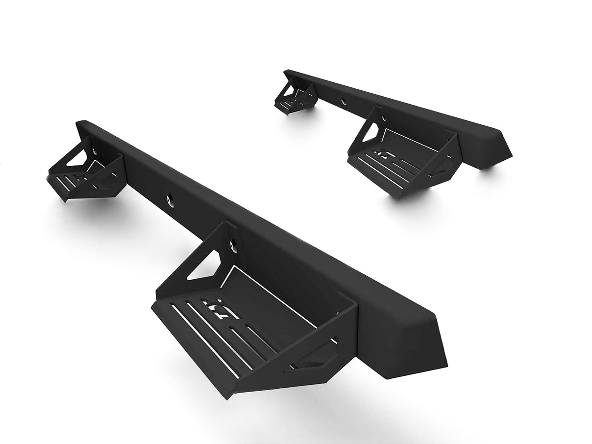 Ici Aluminum Side Steps Compatible With Chevrolet Silverado Gmc Sierra 2019-2022 1500 2020-2022 2500/3500 Crew Cab: Alumilite Step Rails