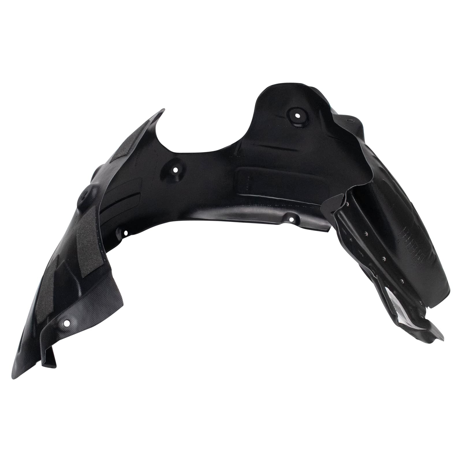 TRQ Inner Fender Liner Set for 2013-2016 Hyundai Santa Fe Sport, Metal, Black, Model BDA12540