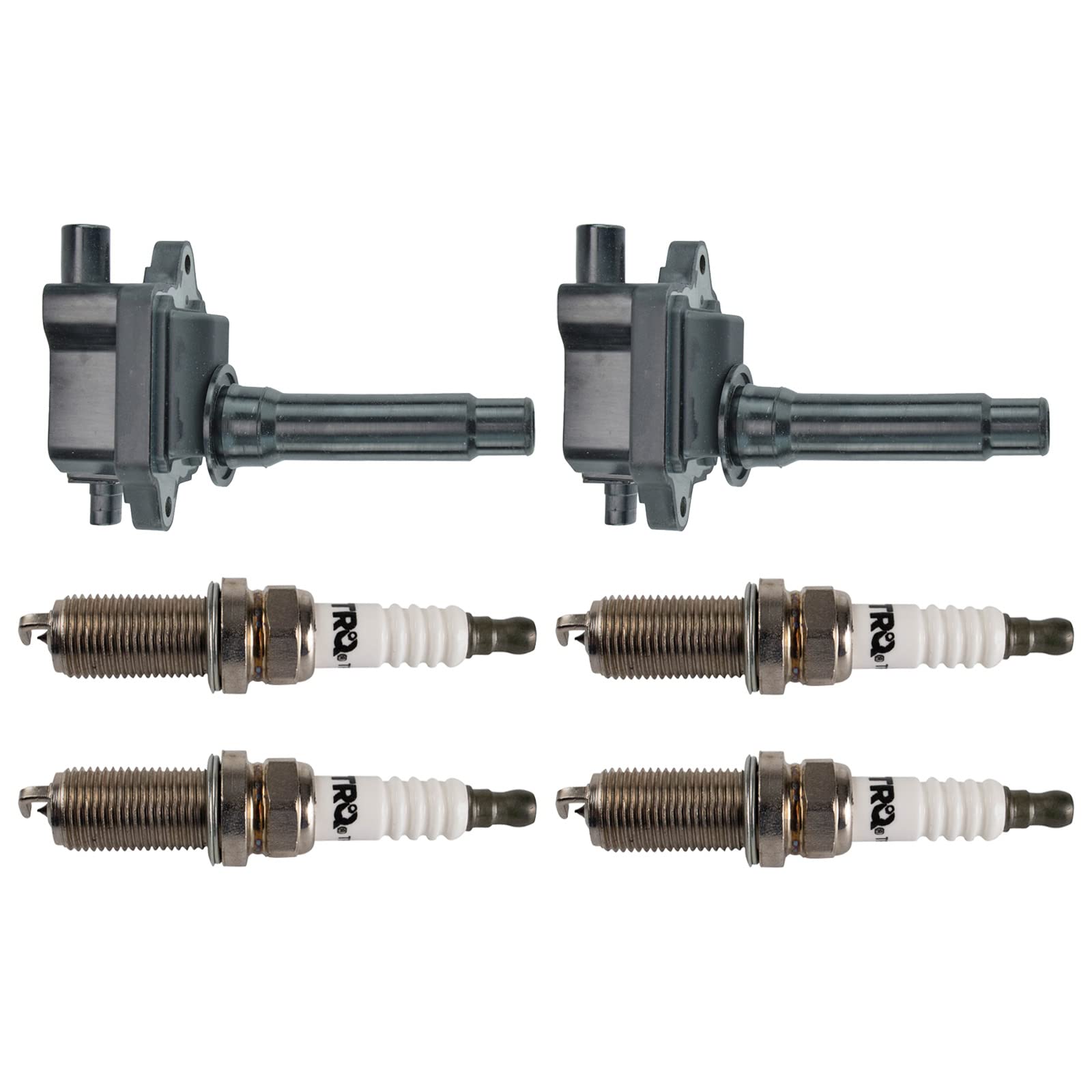 Trq Ignition Kit Ignition Coil Spark Plugs Compatible With 1995-2000 Kia Sportage