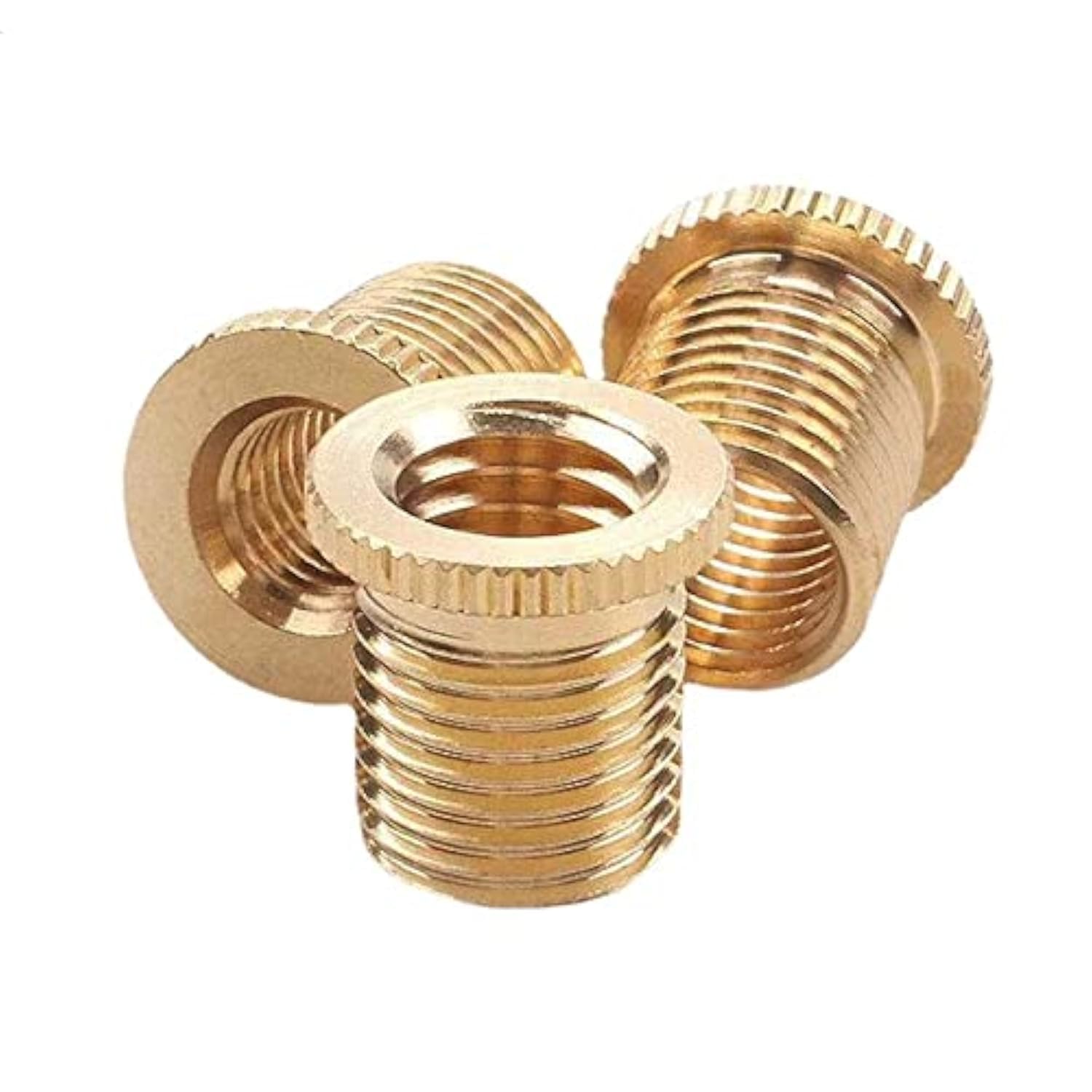 WENJTP 3PCS Shift Knob Thread Adapters M10 X 1.25 ID to M12 X 1.25 OD Thread Gear Shifter Knob Screw HTRACING