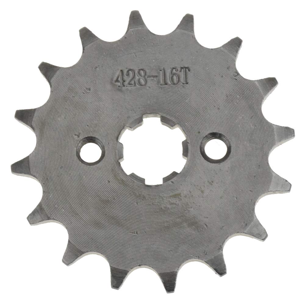 Hiaors 428 16T 17Mm Motorcycle Front Engine Sprocket For 50Cc 70Cc 110Cc 125Cc 140Cc 160Cc Taotao Roketa Coolster Sunl Lifan Chi