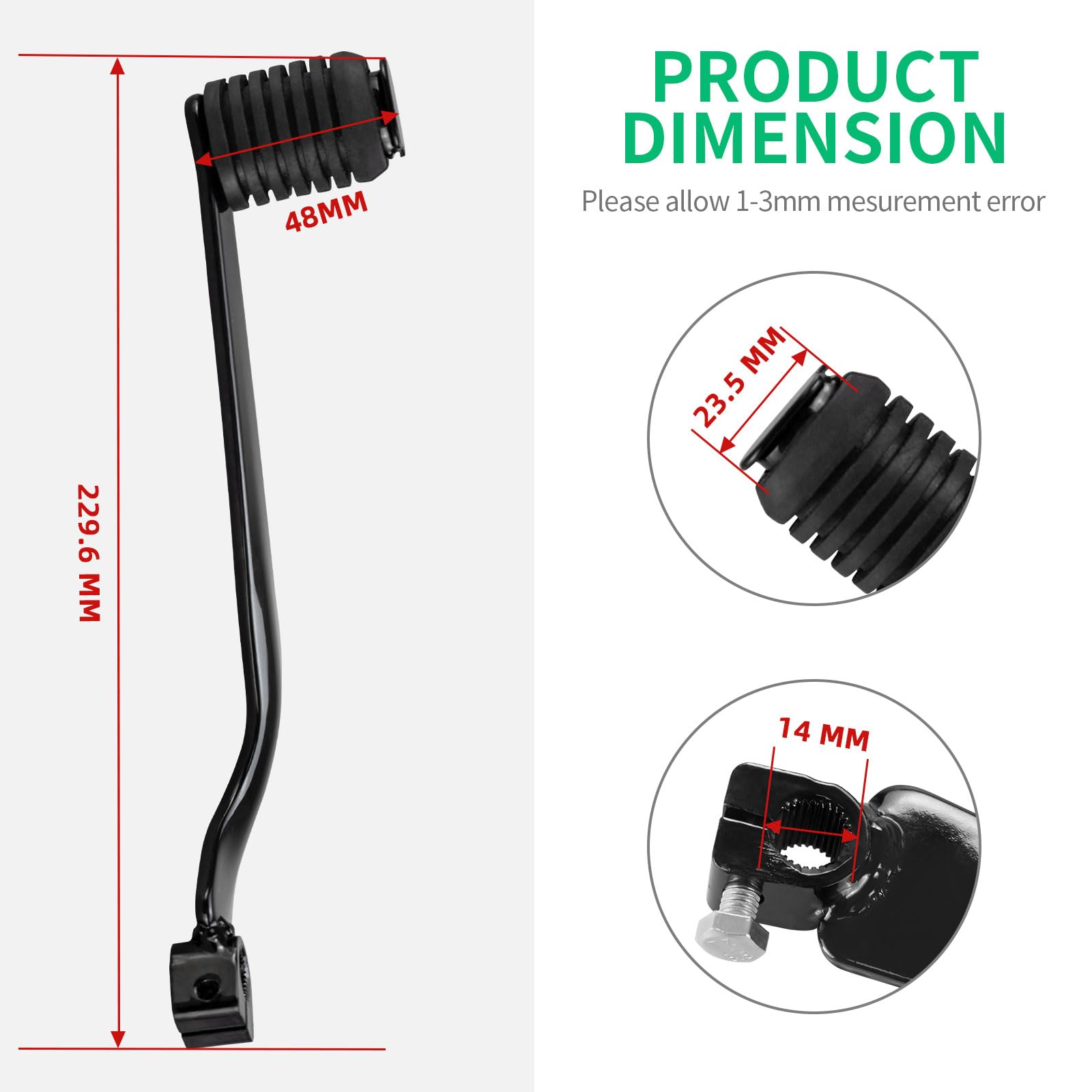 Moto1988 Shifter Shift Lever Pedal For Honda Recon 250 Trx250 Tm Te Trx250Ex Trx250X 1997-2002