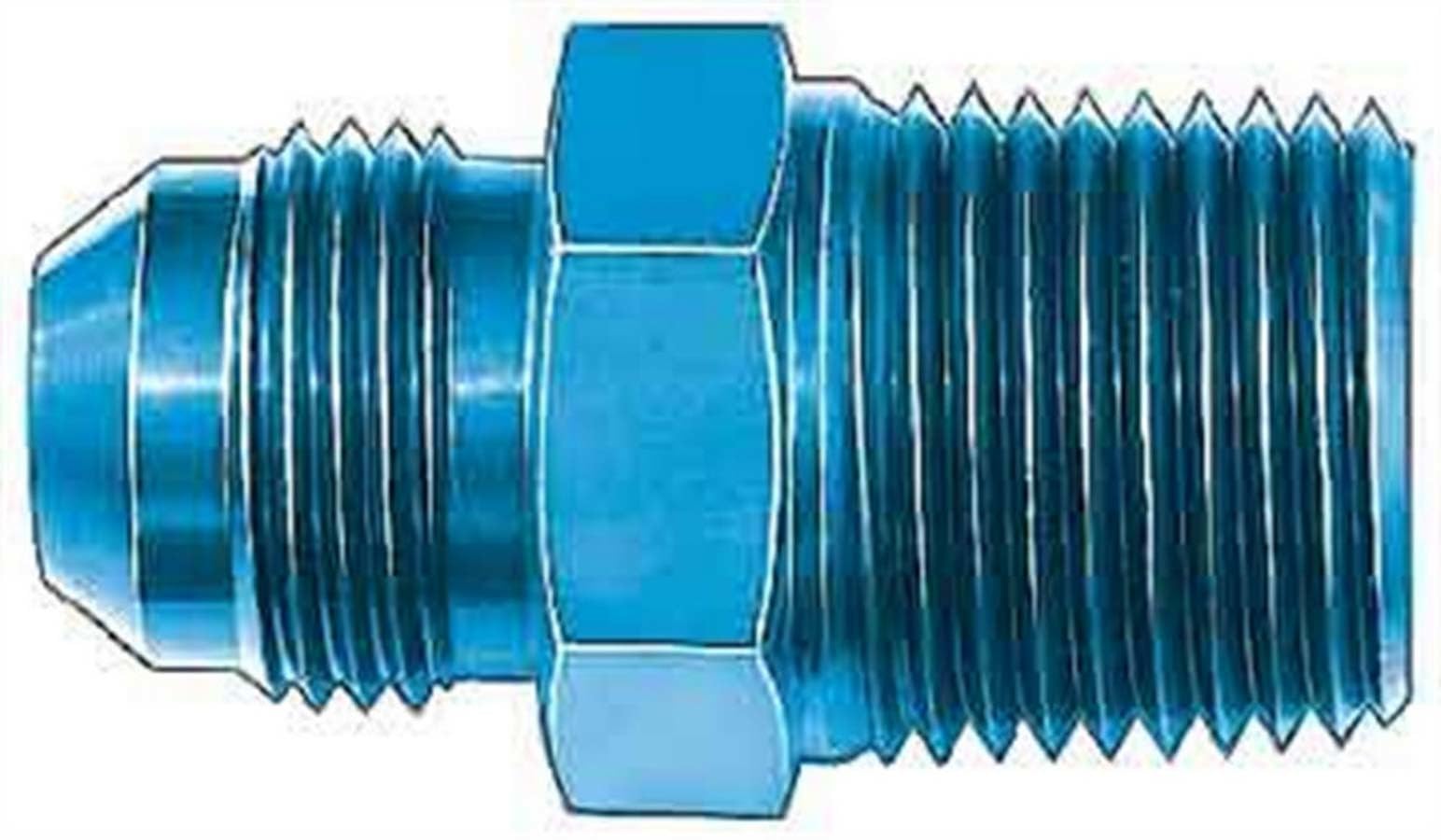 Aeroquip Fcm2005 Blue Anodized Aluminum -06An Flare 3/8 Npt Pipe Fitting