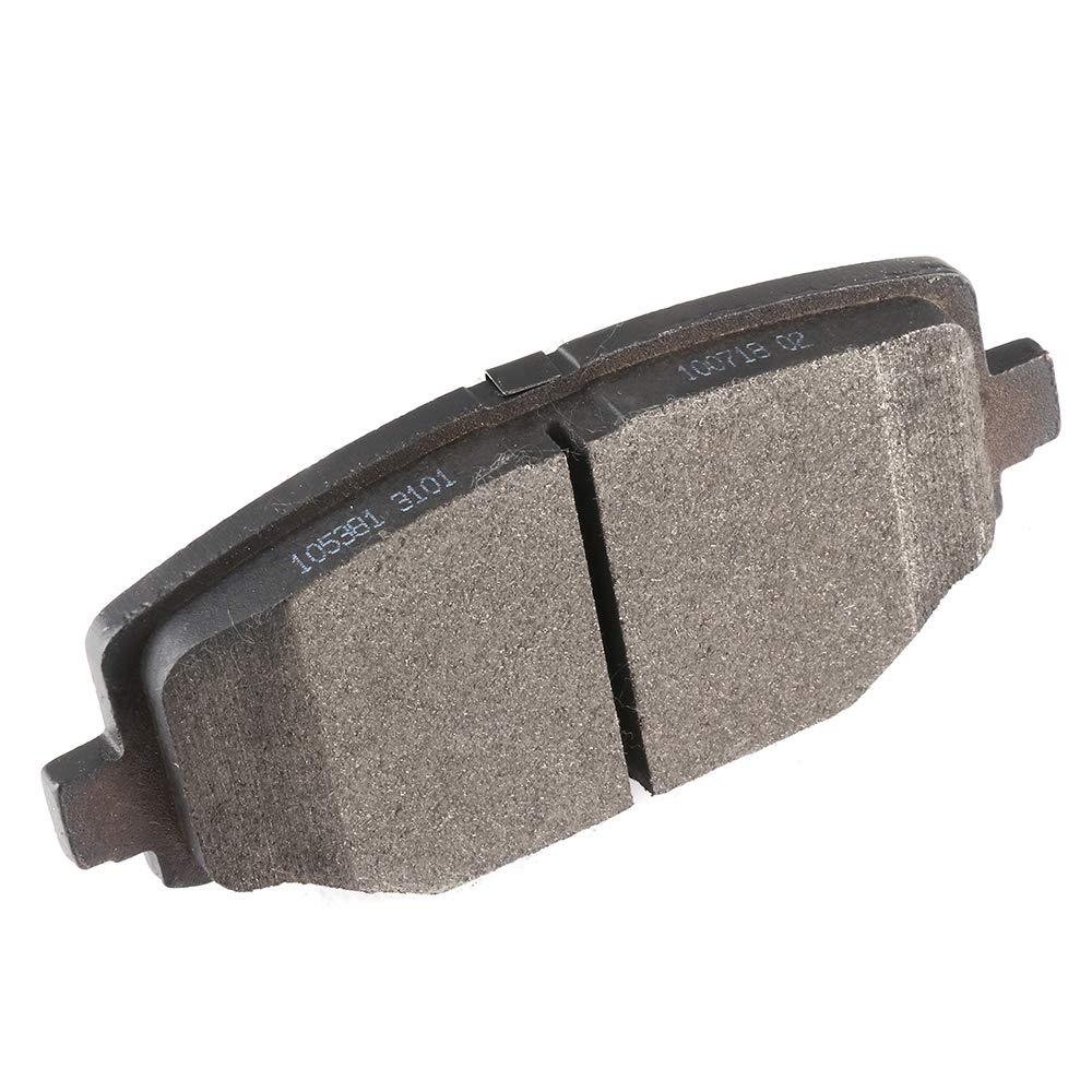 Cciyu D1596 Rear Ceramic Brake Pads Kits 4Pcs Fit For 12-16 For Chrysler Town & Country,12- For Dodge Grand Caravan,12-18 For Do