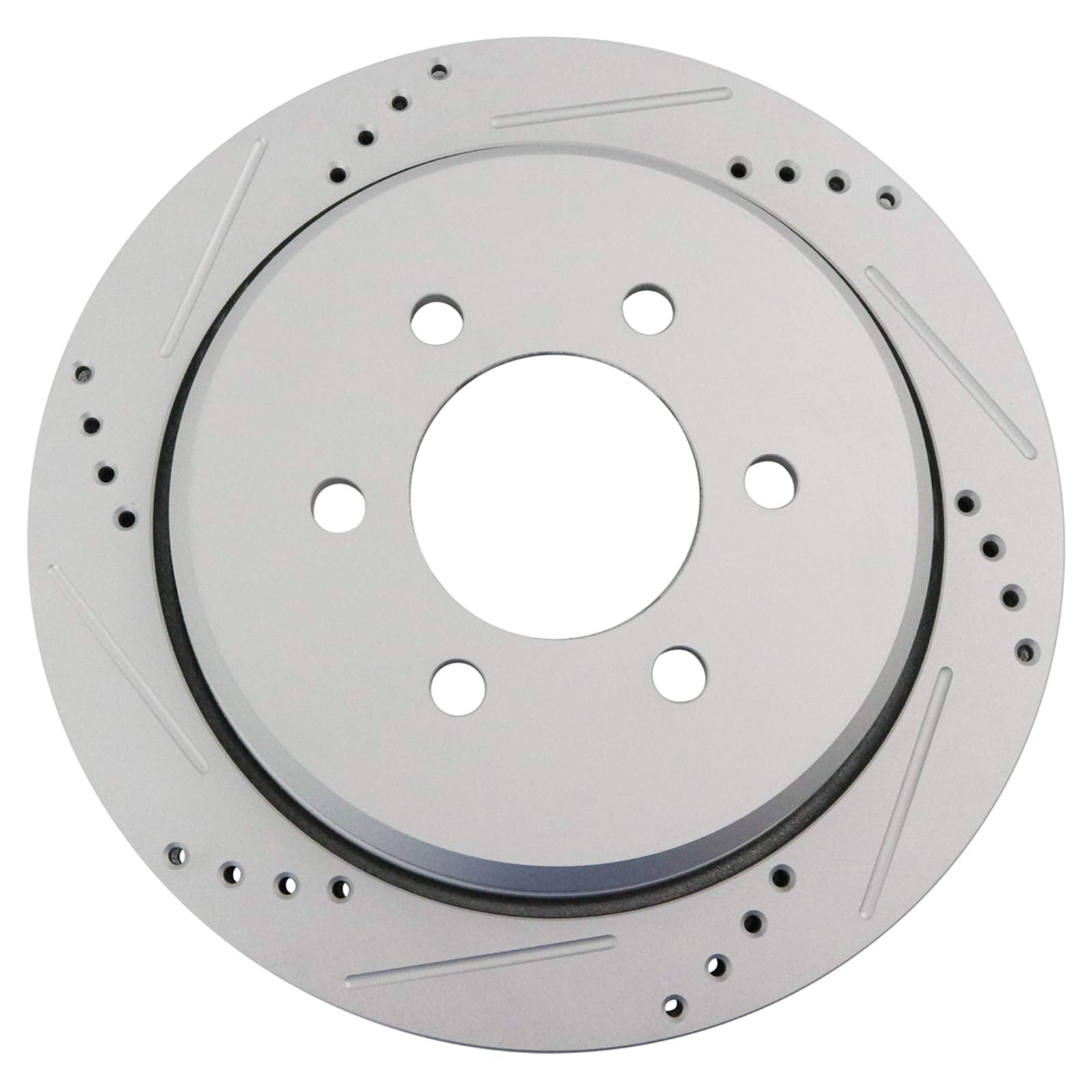 Trq Rear Performance Brake Rotors Set Premium G-Coated Compatible With 2003-2006 Ford Expedition Lincoln Navigator