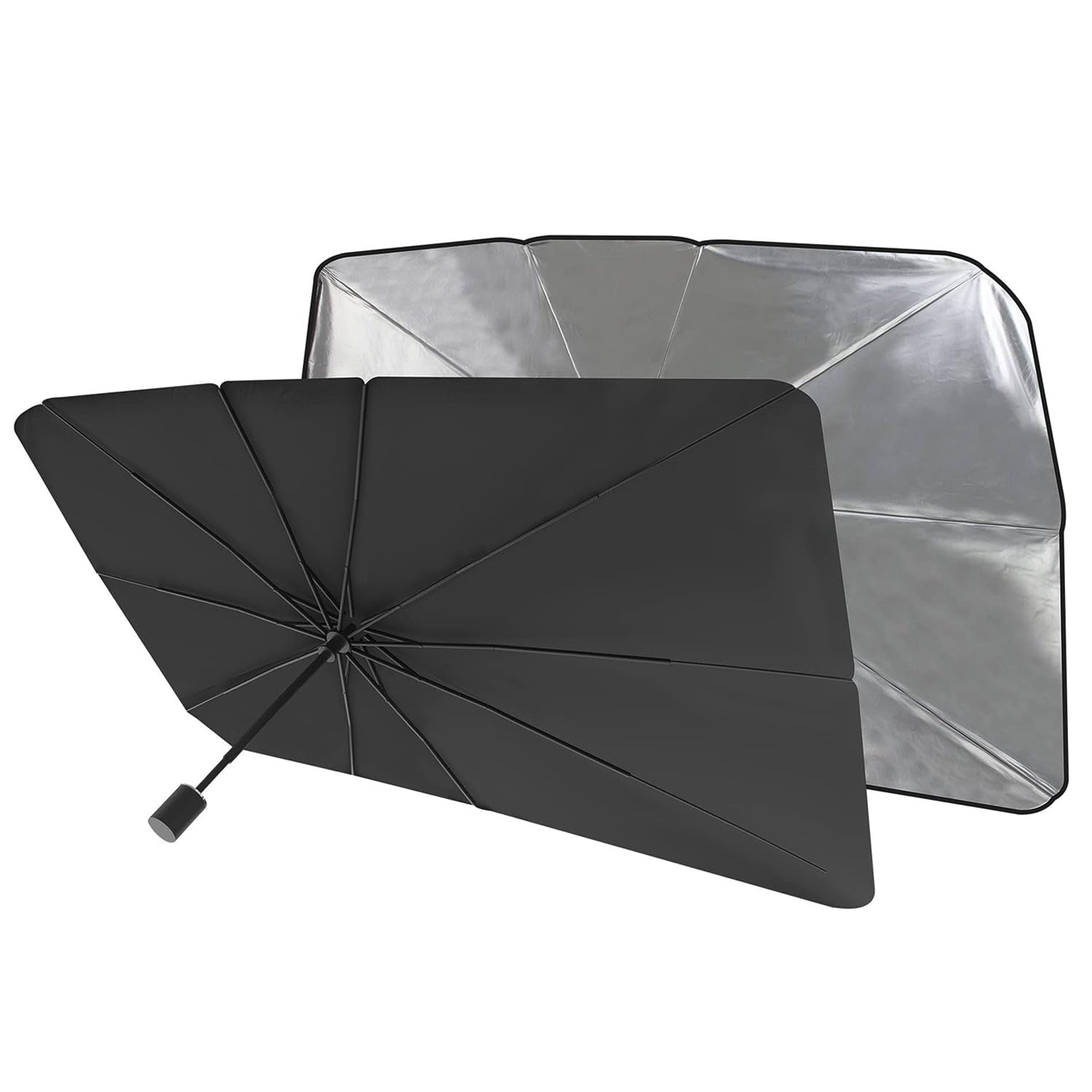 Subterrace Foldable Car Windshield Sunshade for Heat & UV Protection  Compact Sun Blocker for Front Windshield (1 Pc)