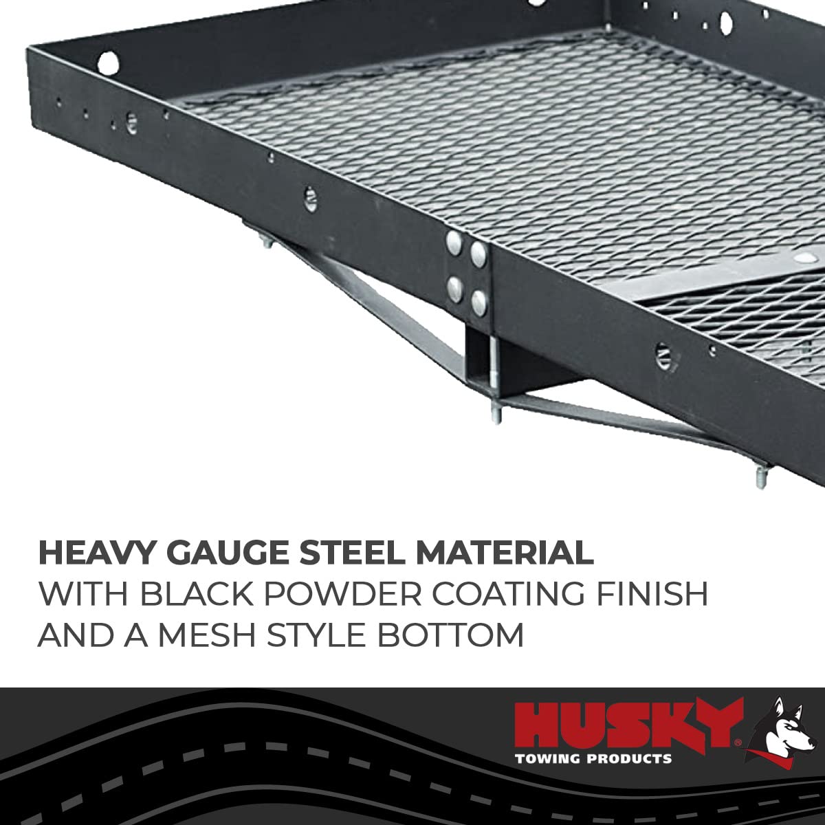 Husky Towing Liners 81148 Extra Wide Steel Cargo Carrier - 500 Lb. Capacity