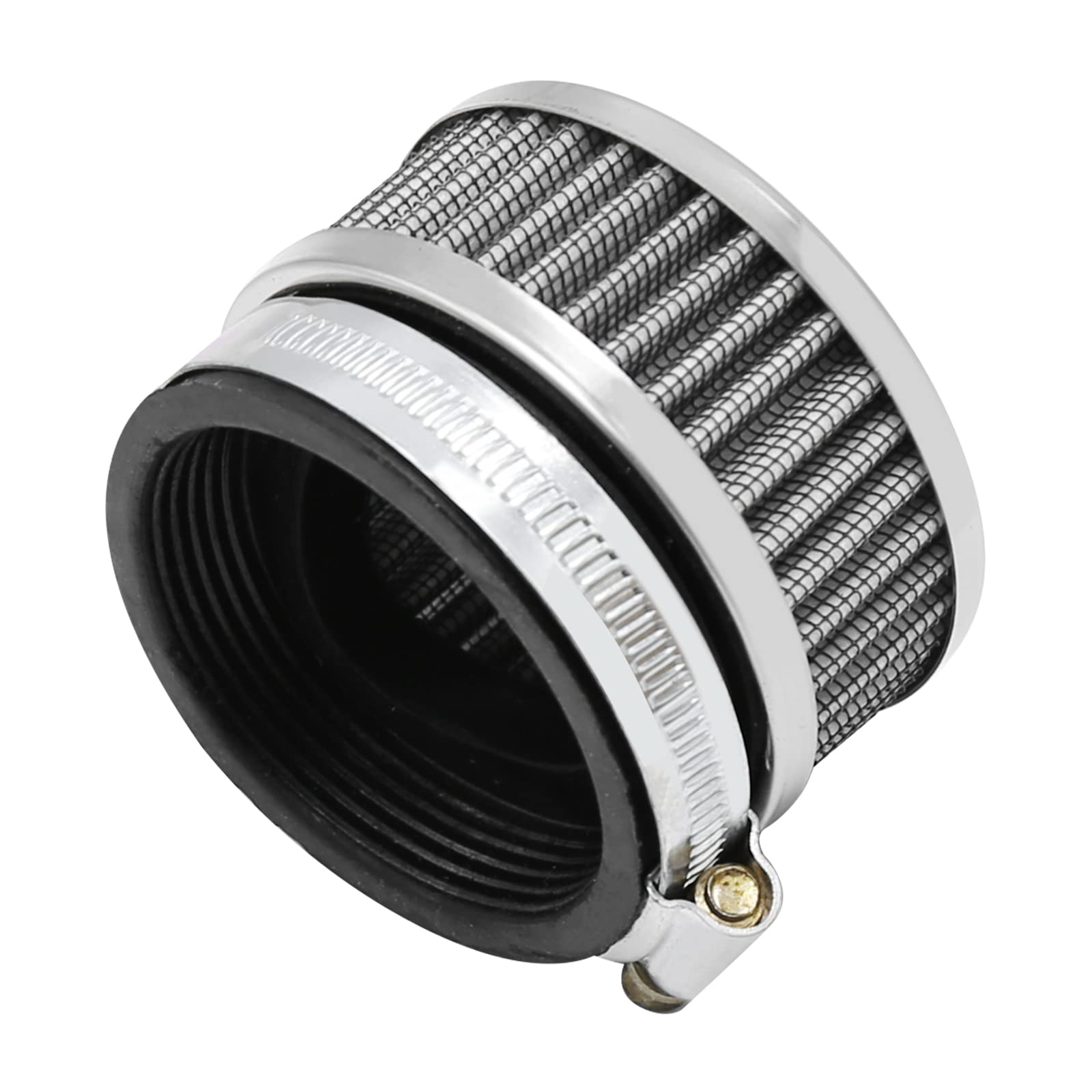 Stainless Steel Air Intake Filter With Clamp Fits For Motorcycle Scooter 48Mm-52Mm, 58Mm (48Mm-52Mm)