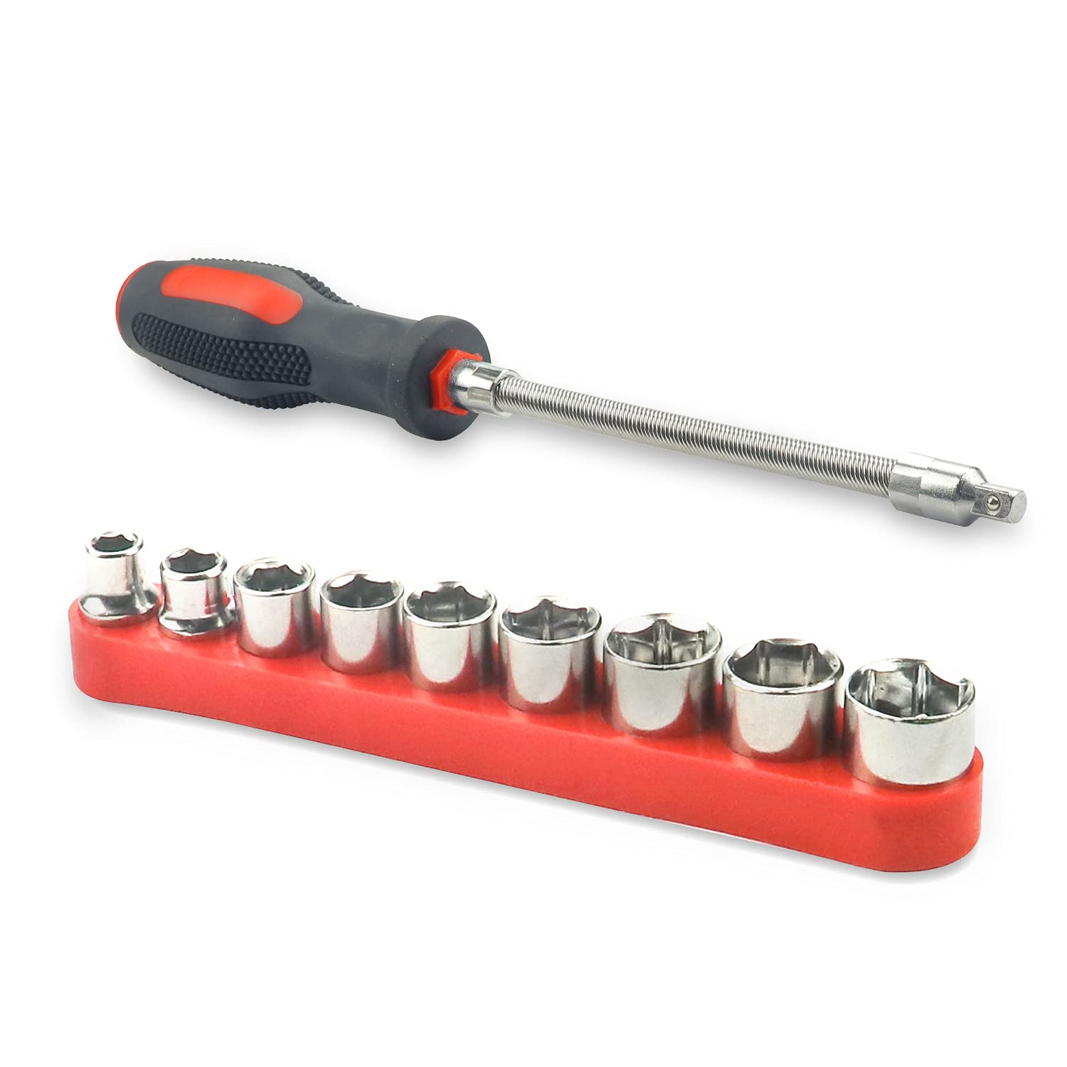 Belt Changing Tool and Clutch Cover Removal Tool For Polaris RZR S 900/ XP/RZR XP4 1000, with Flexible Driver & Reversible Socke