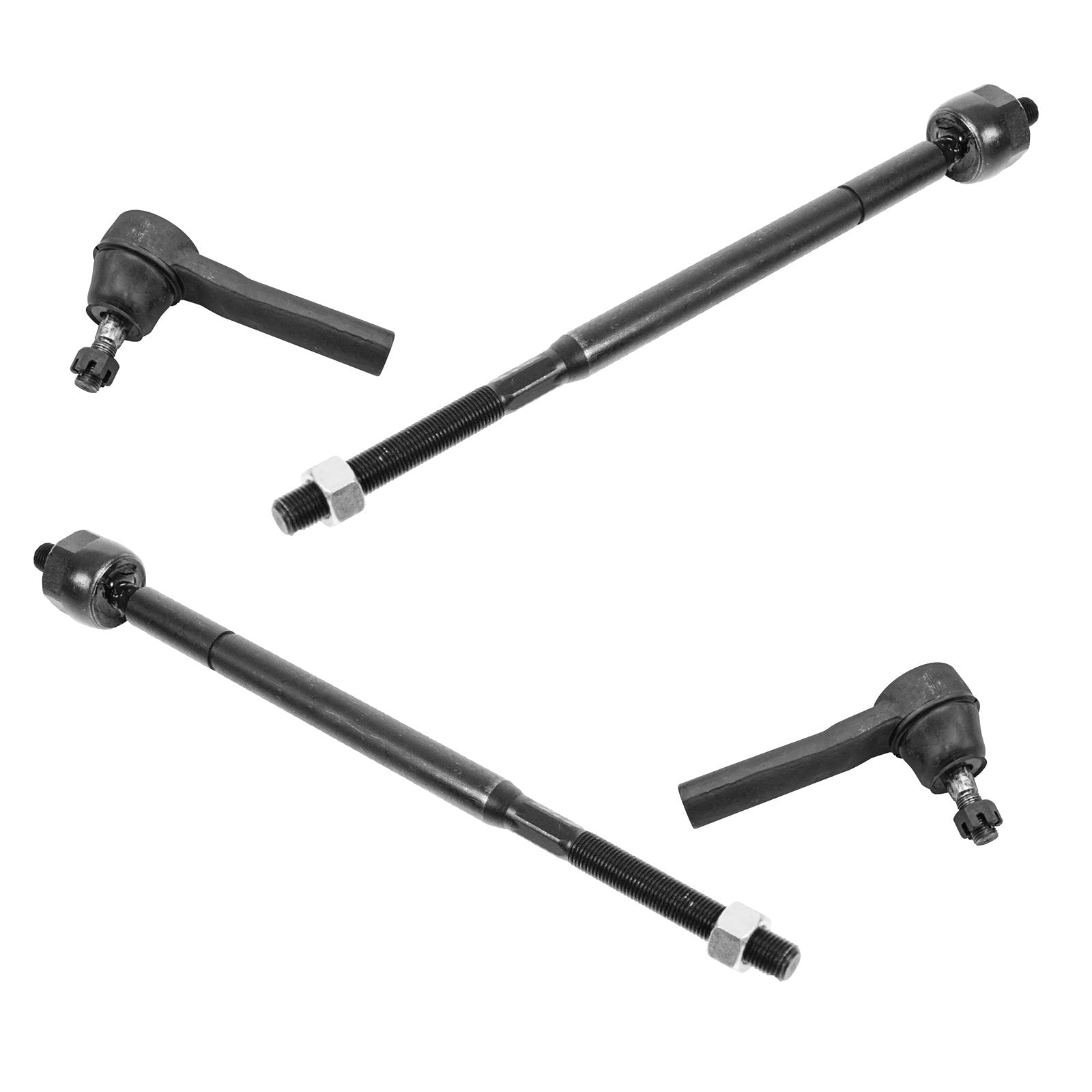 TRQ Front Inner and Outer Tie Rod Set Compatible with 2004-2008 Chrysler Pacifica