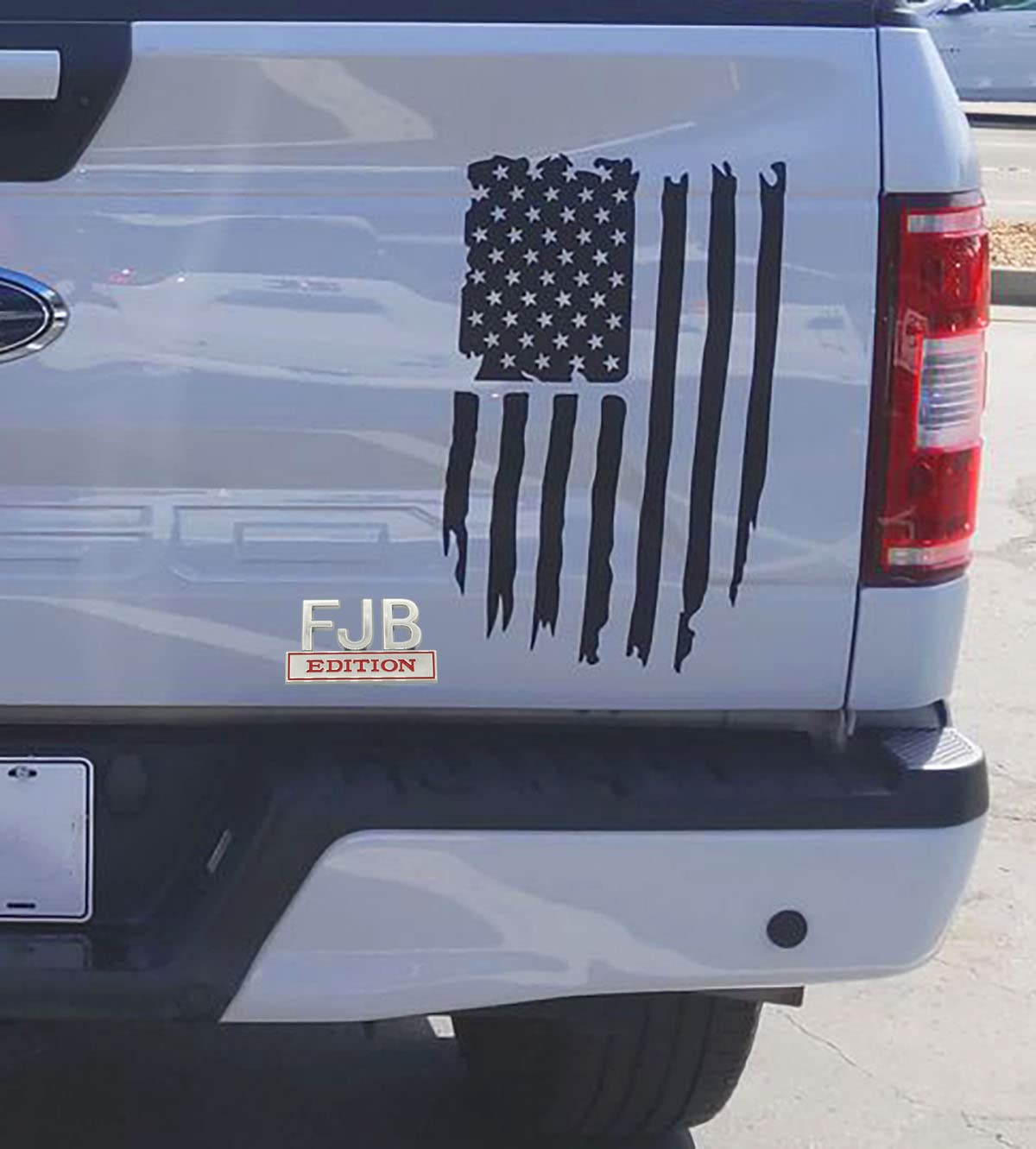 2 Pack Fjb Emblem 3D Fender Badge Decal Car Truck Metal Replacement For Universal Vehicle, Car, Truck, Suv Chrome Red