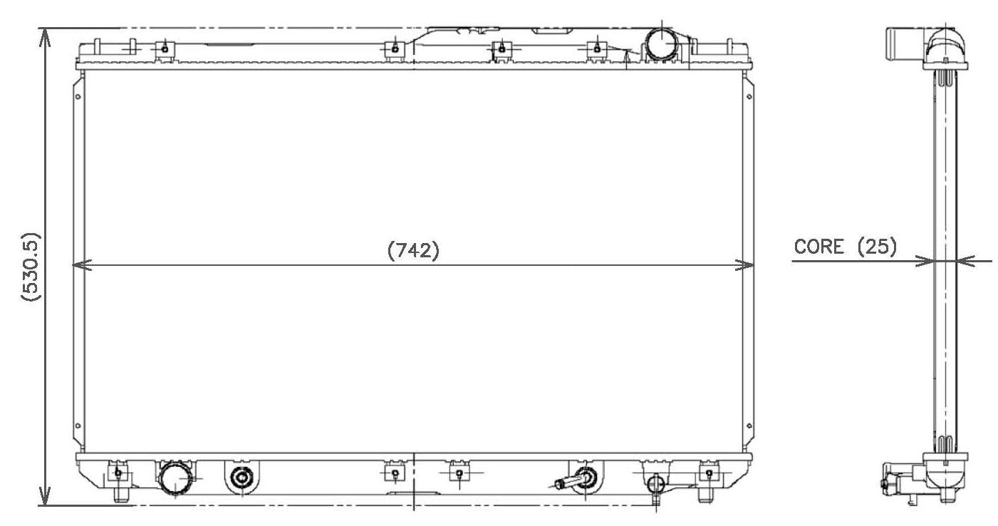 Denso 221-3109 Radiator
