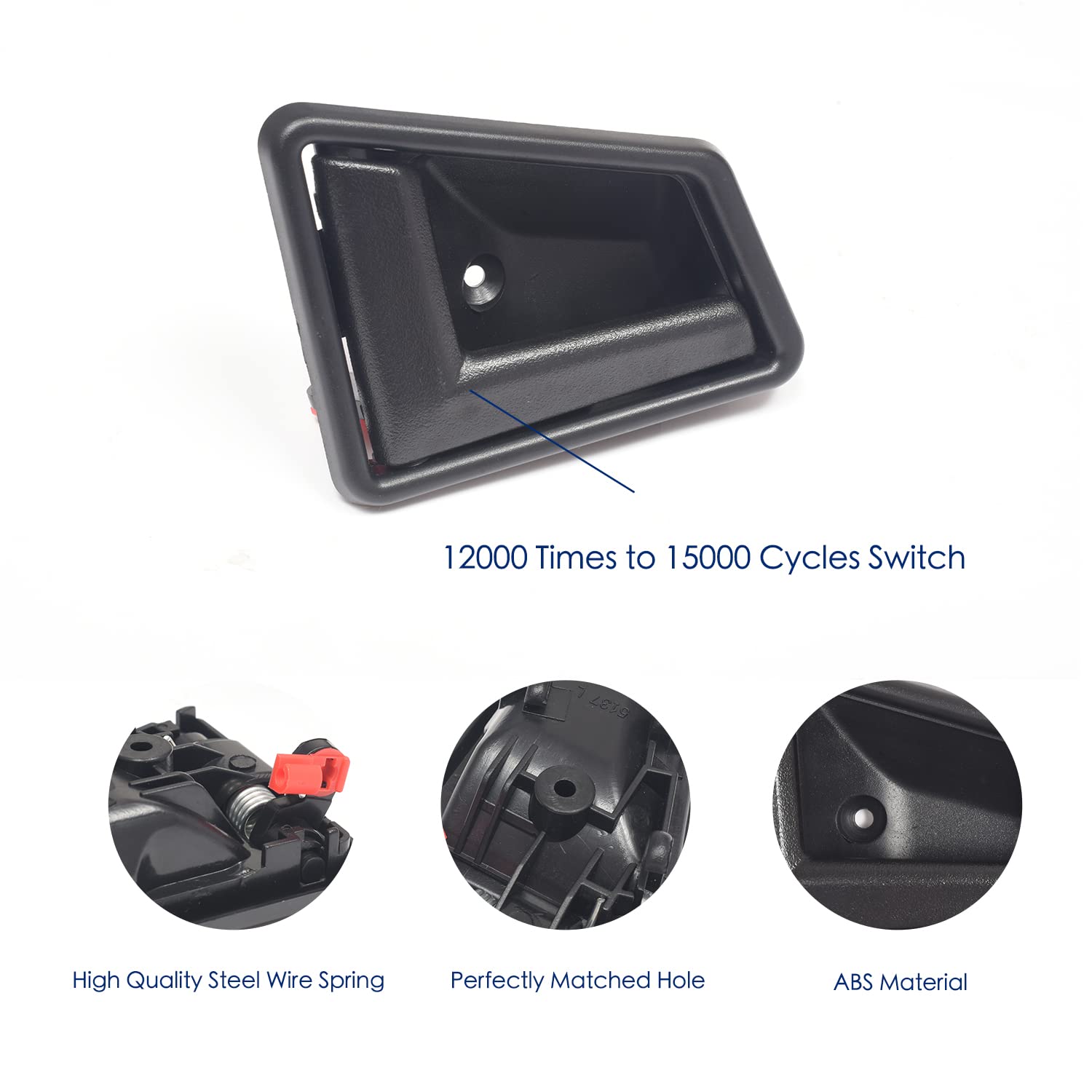 2Pcs Interior Door Handles Front& Rear Left Right Driver Passenger Side Handle For 1989-98 Suzuki Sidekick,1989-97 Geo Tracker, 1998 Chevrolet Tracker 8311056B015Es 8313056B015Es