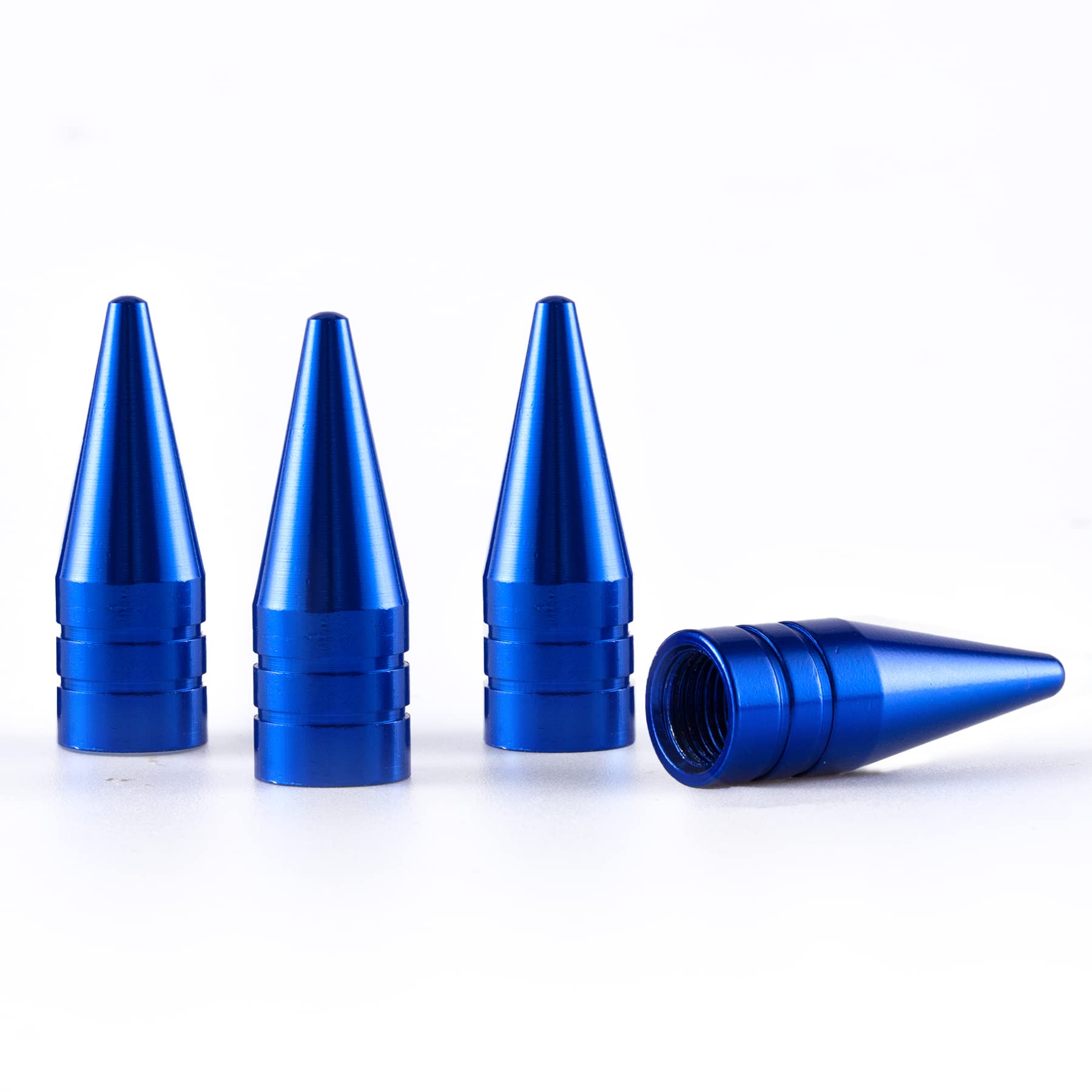 Tire Caps, Car Tire Valve Stem Caps, 31mm Spiked Aluminum Stem Valve Caps, Air Caps Cover, Universal Car Tire Caps for SUVs, Tru