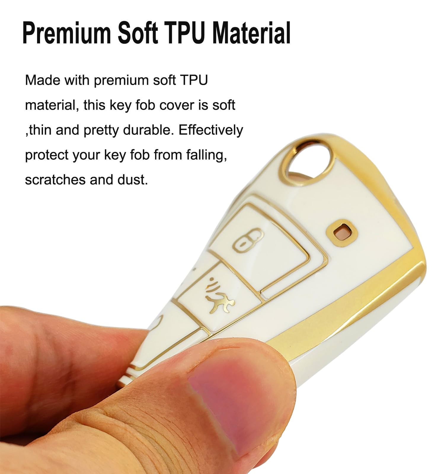 Arruweer Key Fob Cover For Vw Soft Tpu Key Fob Case Holder Protector Compatiable With Volkswagen Vw Arteon Atlas Golf Jetta Pass