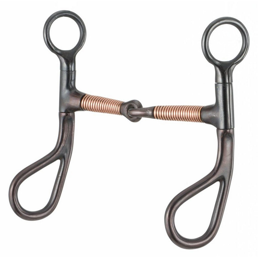 Kelly Silver Star Tough1 Teardrop Copper Wrapped Snaffle Bit