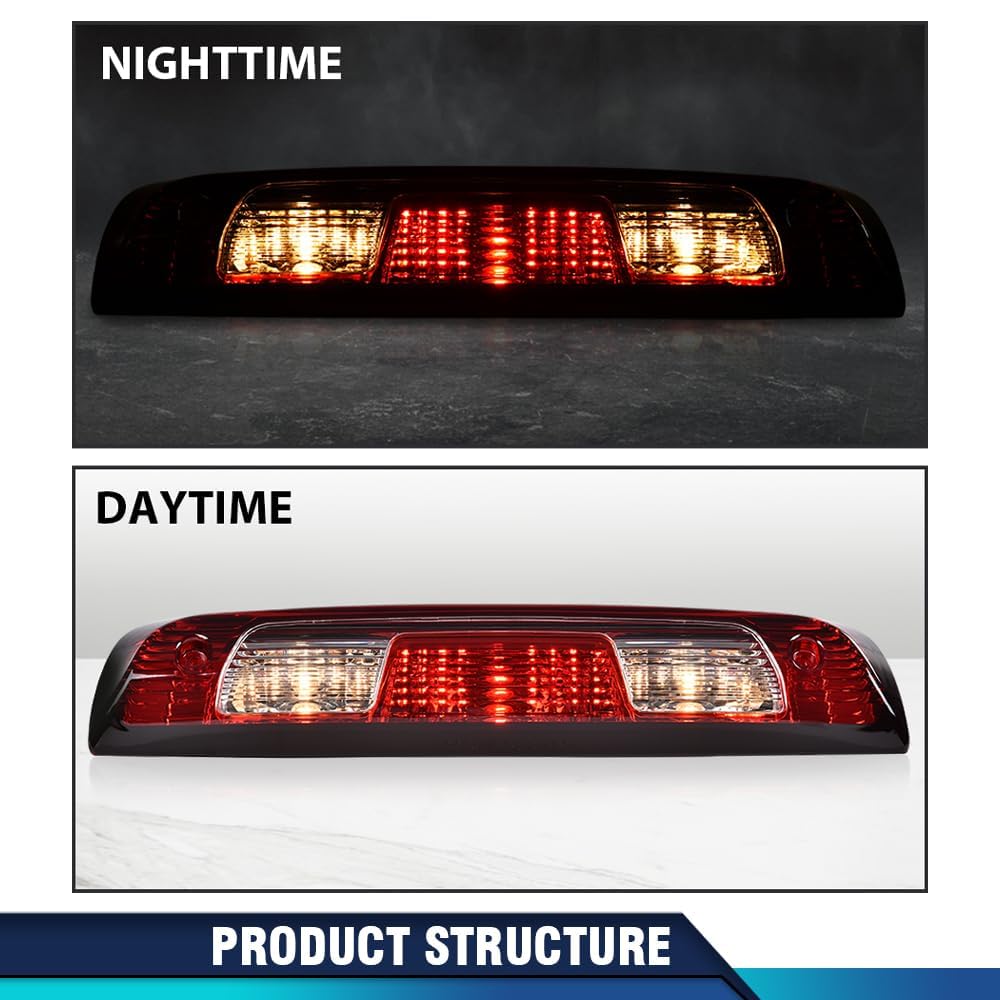 Pit66 Rear High Mount 3Rd Third Brake Light Compatible With Chevy Silverado/Gmc Sierra 1500 2500 3500 2015 2016 2017 2018 2019 2
