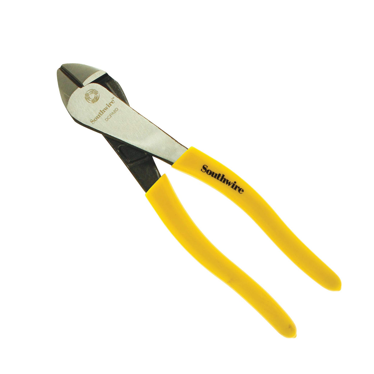 Southwire Dcpa8D 8' Angled Head High-Leverage Diagonal Cutting Pliers With Dipped Handles; Yellow