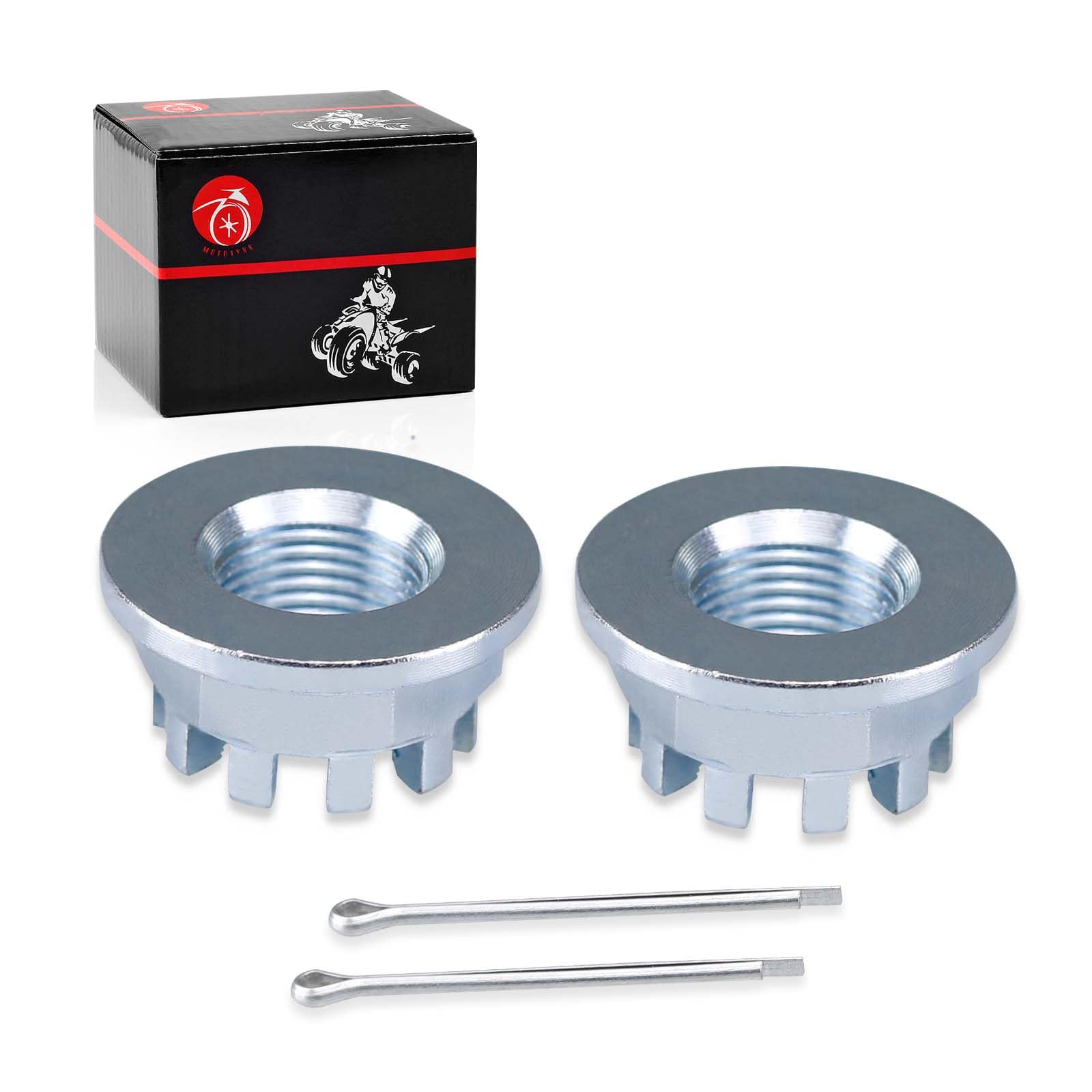 2Pcs Rear Axle Castle Nuts 18Mm For Honda Trx200 Sx D Trx250X Trx250Ex Fourtrax 300 Trx300 Trx300Fw Trx300Ex Trx400Ex Trx450R Trx450Er Atc200X Atc250 Es Sx