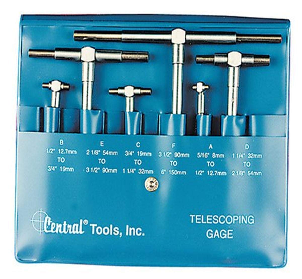 Central Tools 6554 6 Piece Telescoping Inside Diameter Gauge Set
