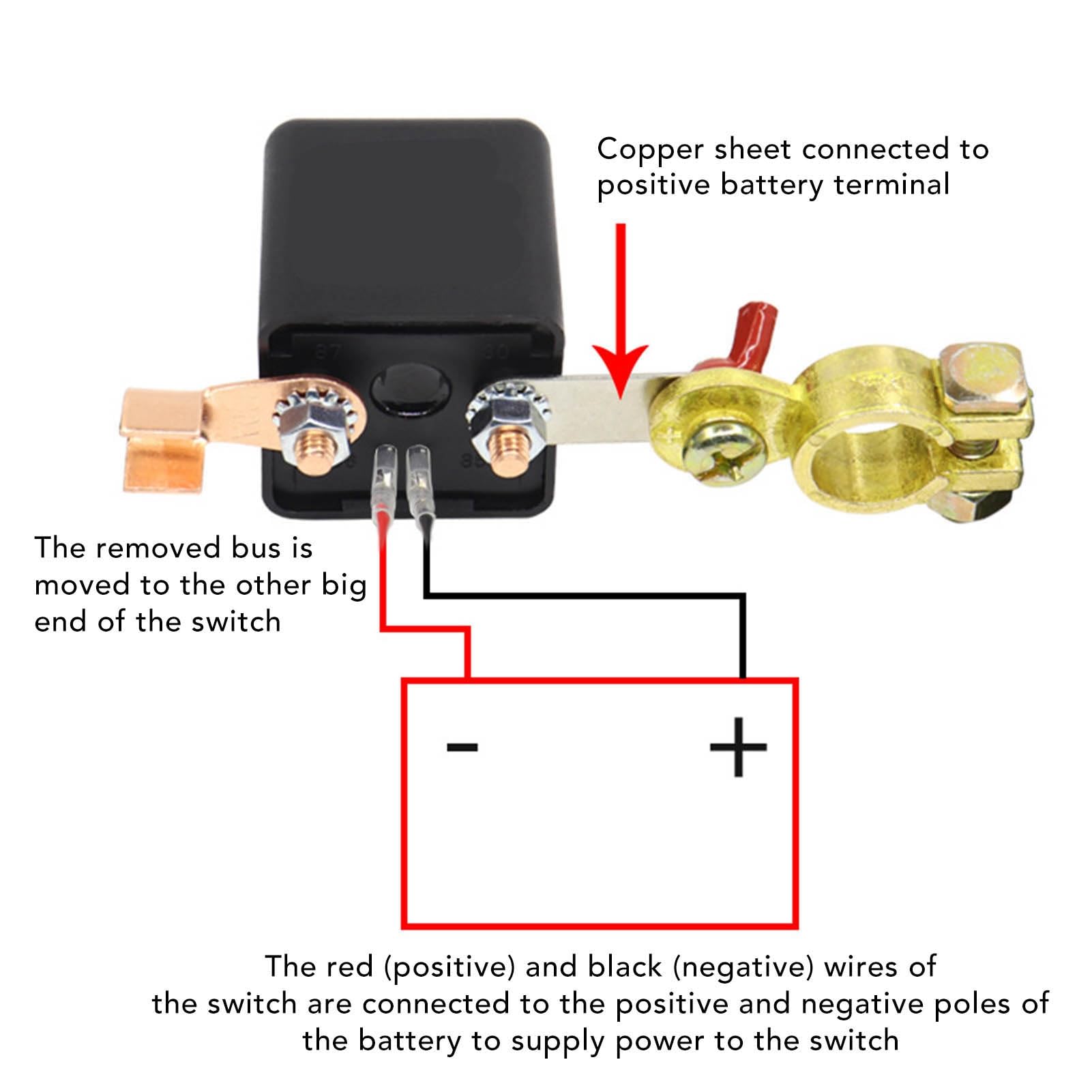 Remote Battery Disconnect Switch, Dc12V 120A/200A Anti Theft Upgrade Kill Switch For Car With Dual Remote Control, Prevent Battery Drain Battery Cut Off Switch For Car, Rv, Truck, Boat, Marine(200A)