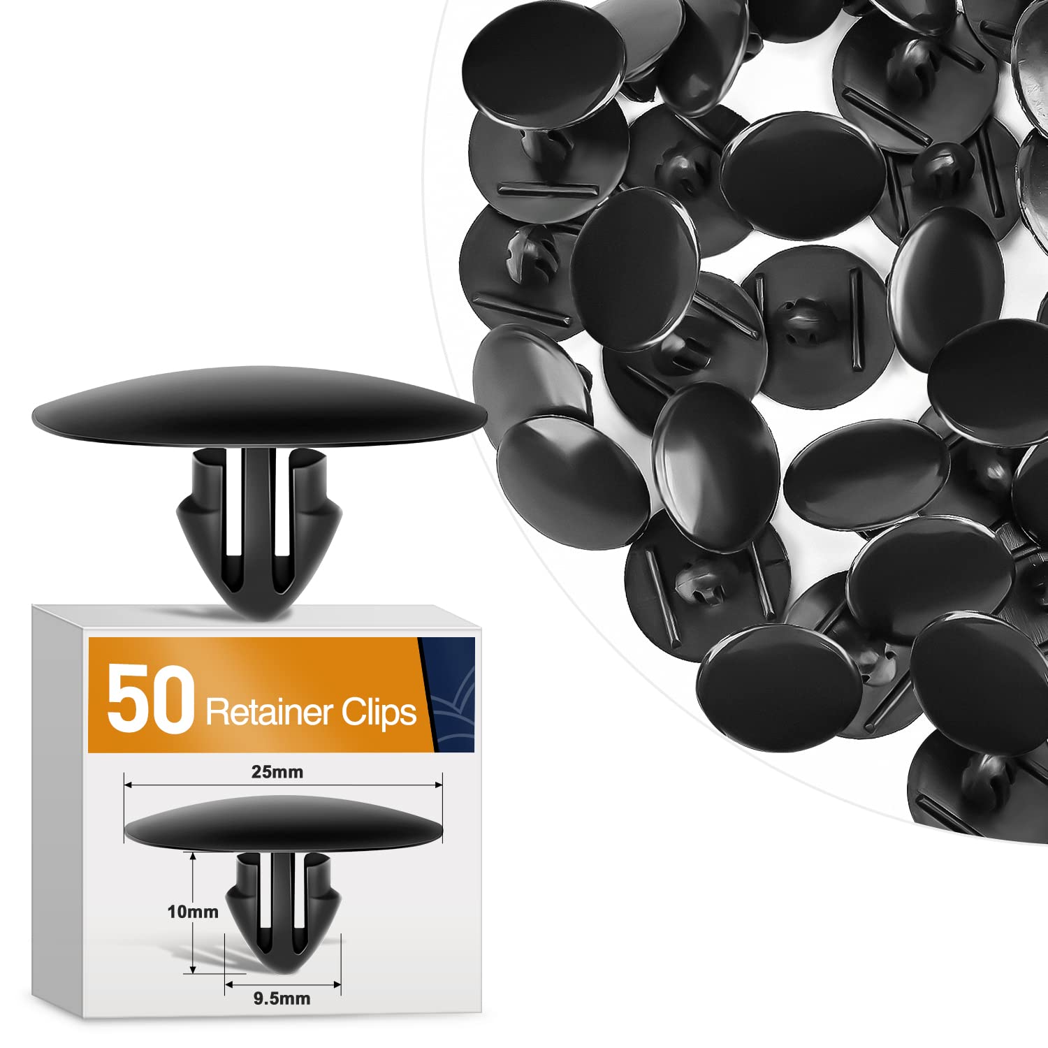 Gooacc 50Pcs Hood Insulation Retainer 7Mm For Toyota 90467-09050 90467-A0003 Gm 88970747 94858509 Lexus Scion