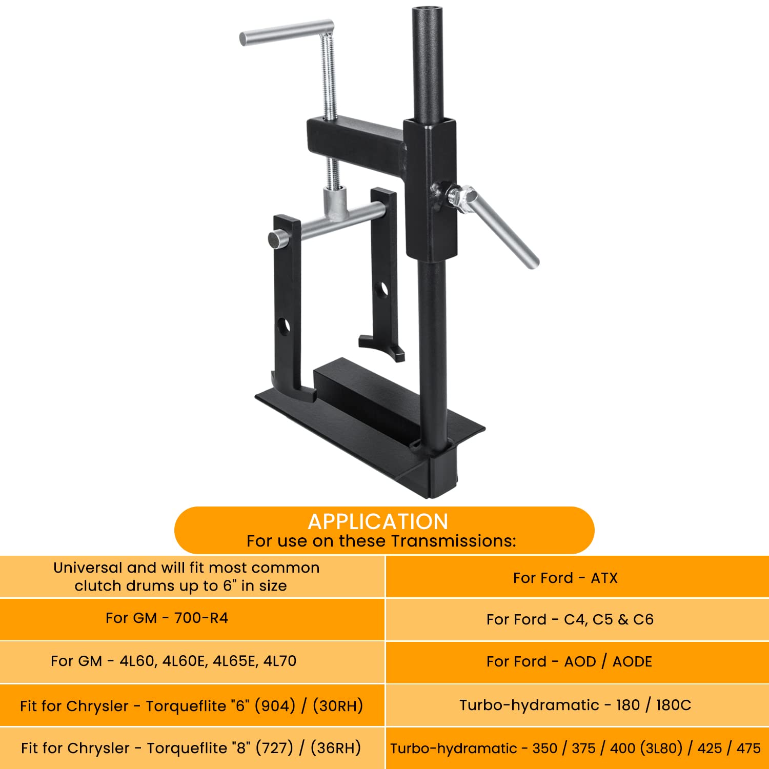 T-0158 Clutch Drum Spring Compressor Transmission Tool Heavy Duty Steel Bench Mount