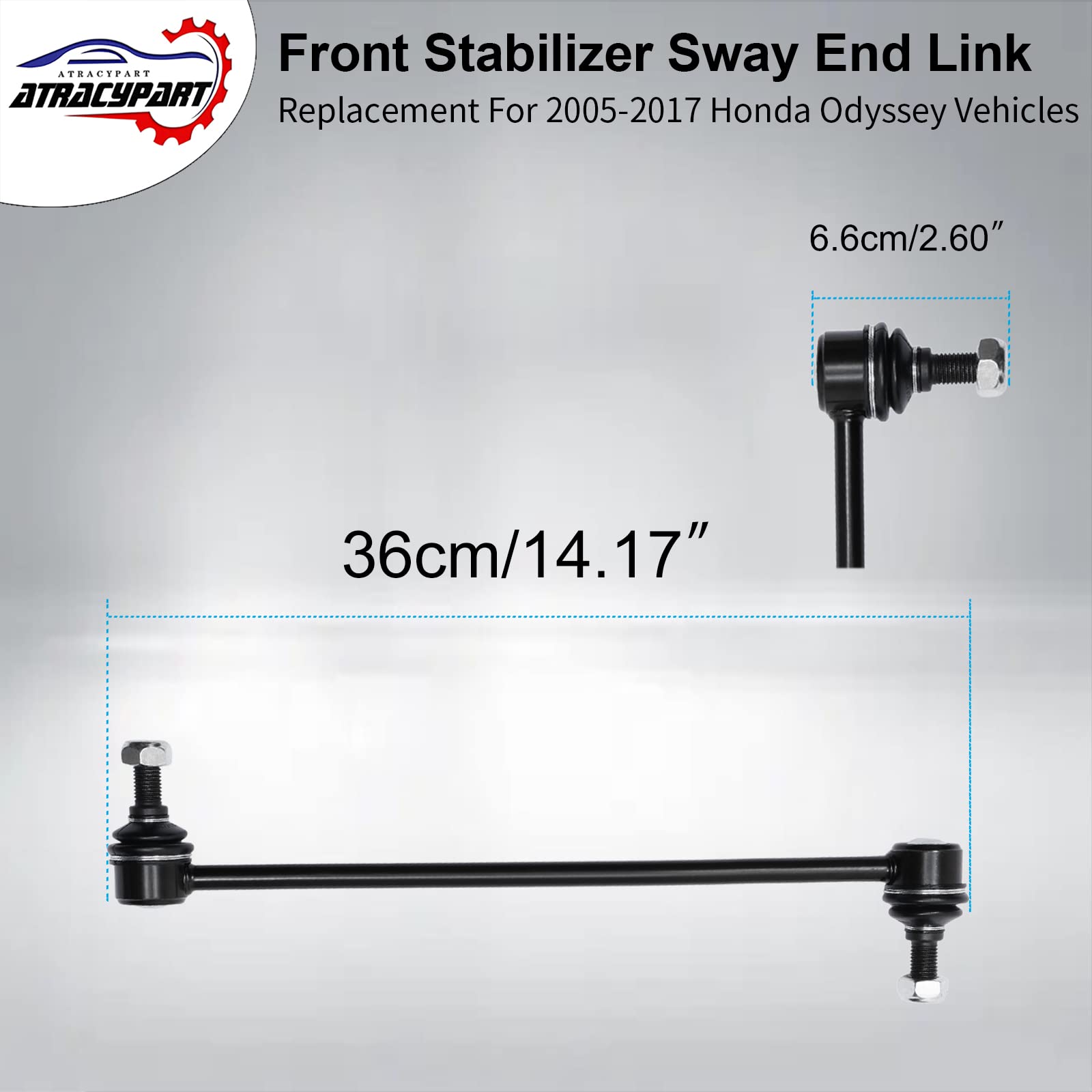 Sway Bar Front Stabilizer Bar End Link For Honda Odyssey 2005-2017 K750304 Reduce The Noise - Keep Steady Driving 2Pc
