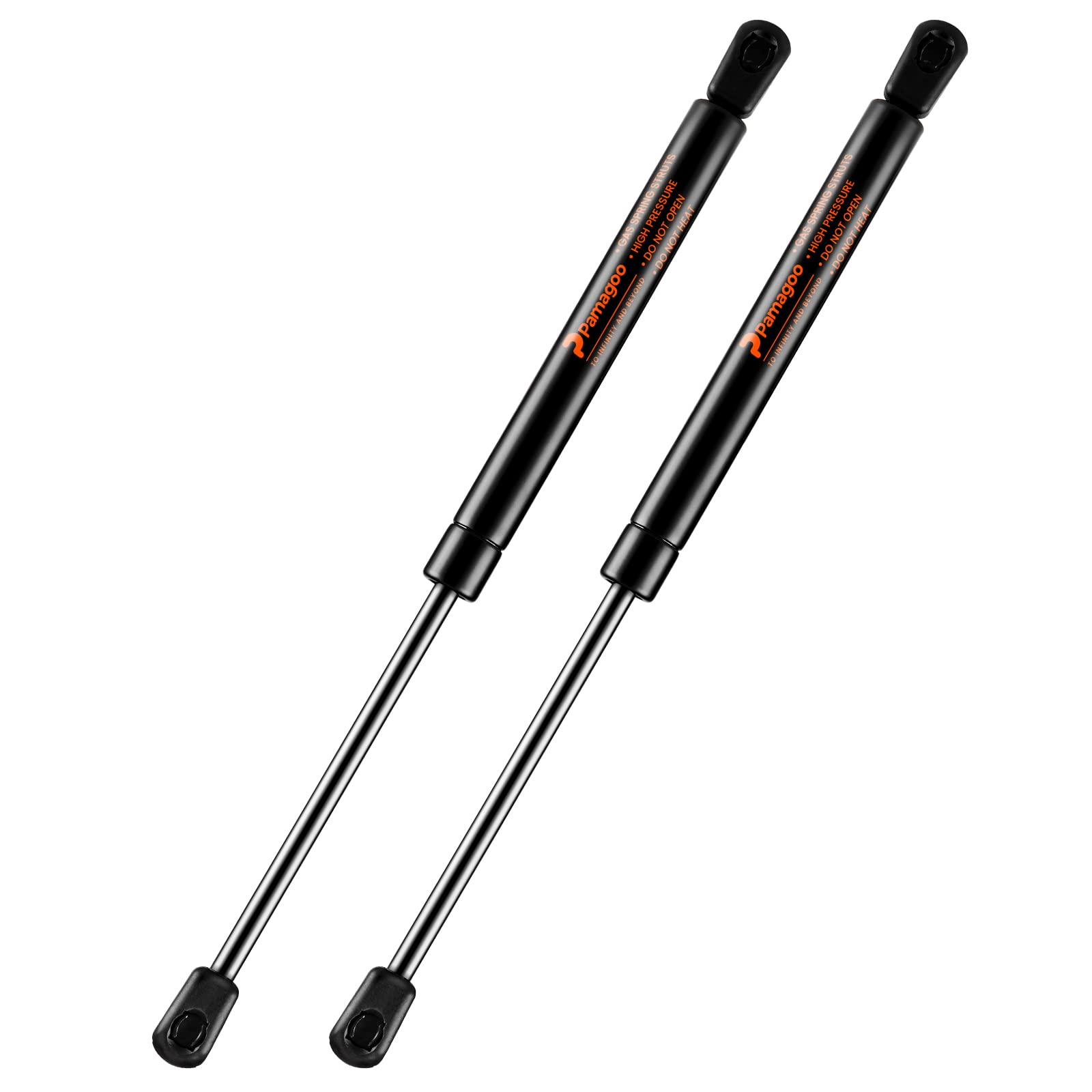 Pamagoo C16-04464 13 Inch Gas Shock 30 Lb 133 N Per Prop, Gas Strut Spring Lift For Snugtop A.R.E Atc Leer Camper Shell Topper Rear Window Canopy Cap (2 Pack)