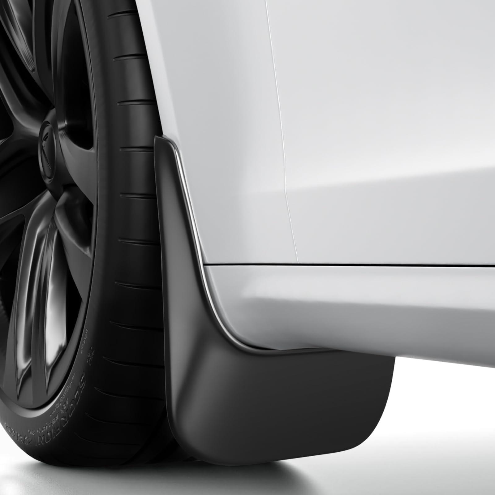 Basenor Upgraded 2022-2025 Tesla Model S/Model S Plaid Mud Flaps Splash Guards No Drilling No Tape Mudguards All Weather Protect