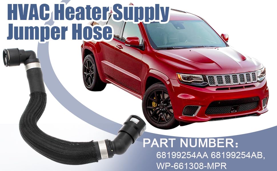 Cool Star 68199254Ab 68199254Aa Hvac Heater Hose Connector Compatible With 2014-2018 Jeep Cherokee 2.4L And Compatible With Chrysler 200 2015-2017