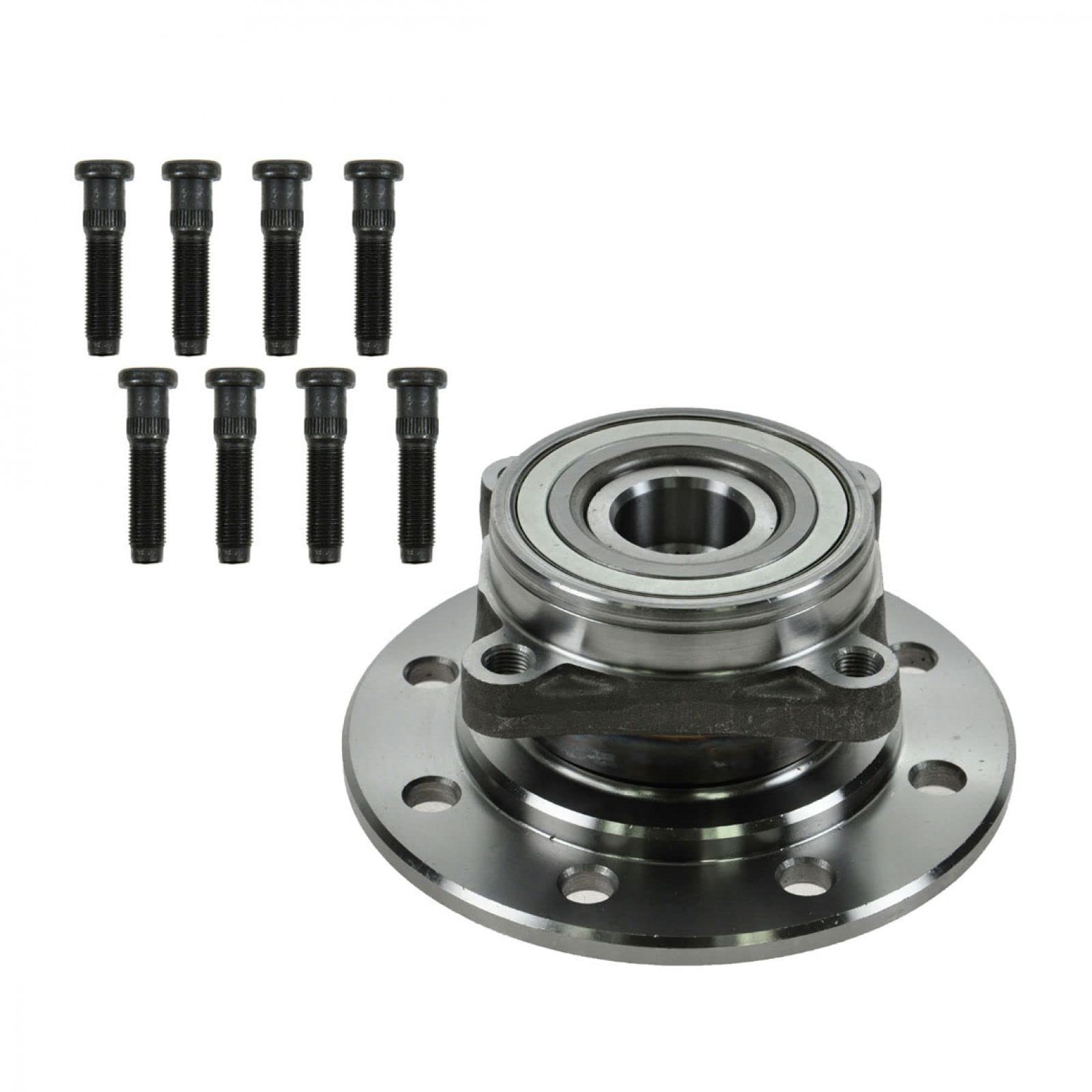 Trq Front Wheel Bearing & Hub Assembly With Abs Sensor Compatible With 1994-1999 Dodge Ram 3500