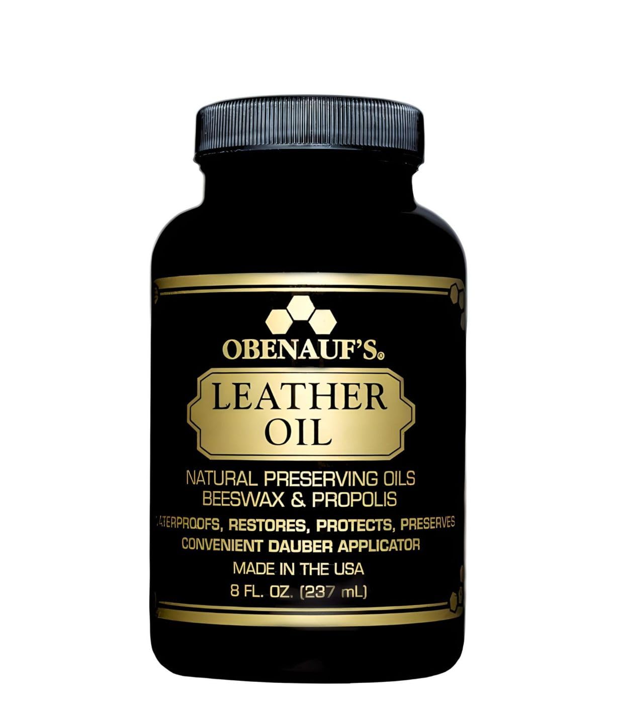 Obenauf'S Leather Oil - Leather Conditioner (8Oz) - Restore And Protect Leather Boots, Jackets, Purses As Well As Car Leather, Leather Furniture And Much More - Made In The Usa (With Applicator)