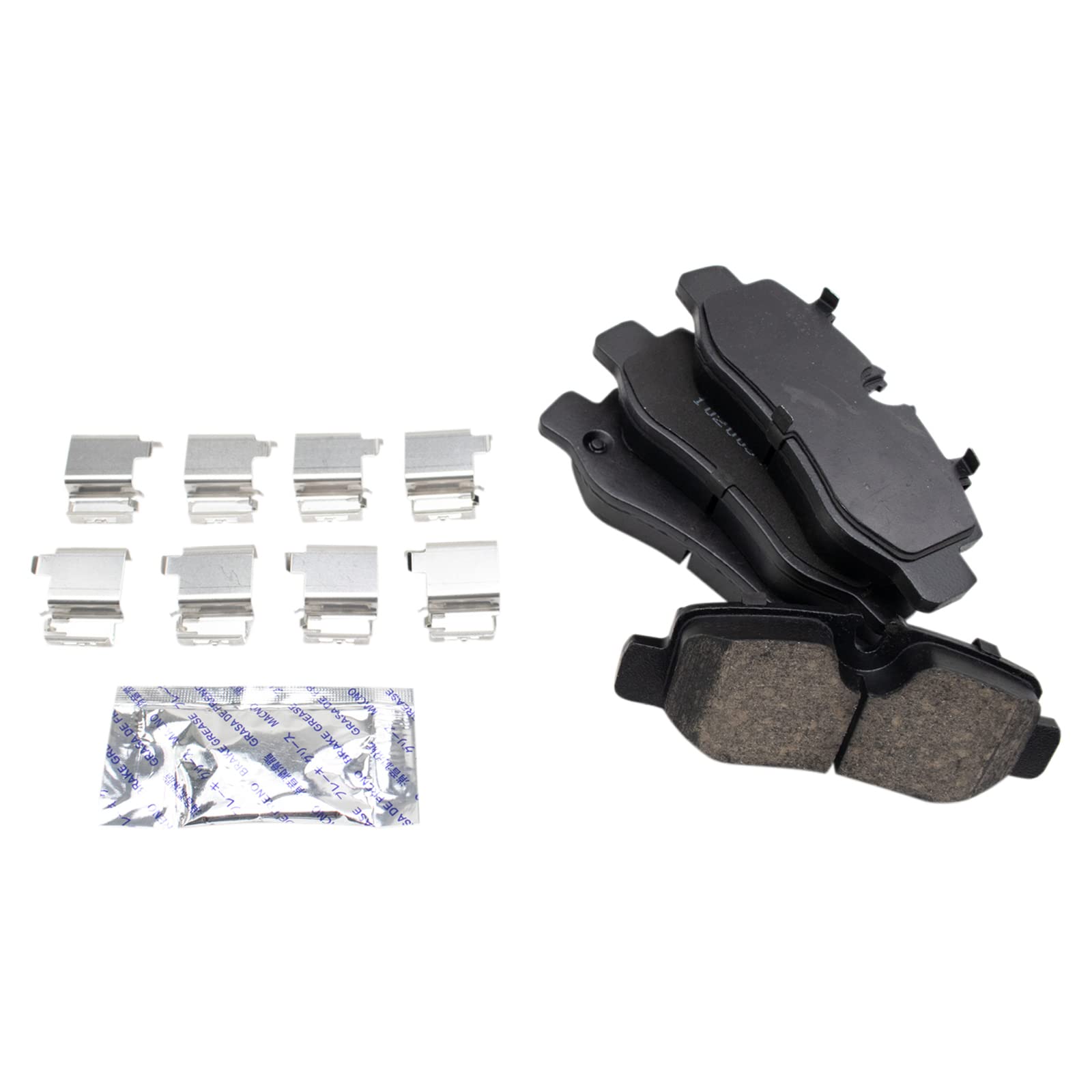 TRQ Rear Brake Pads Ceramic Compatible with 2016-2019 Mercedes-Benz Metris