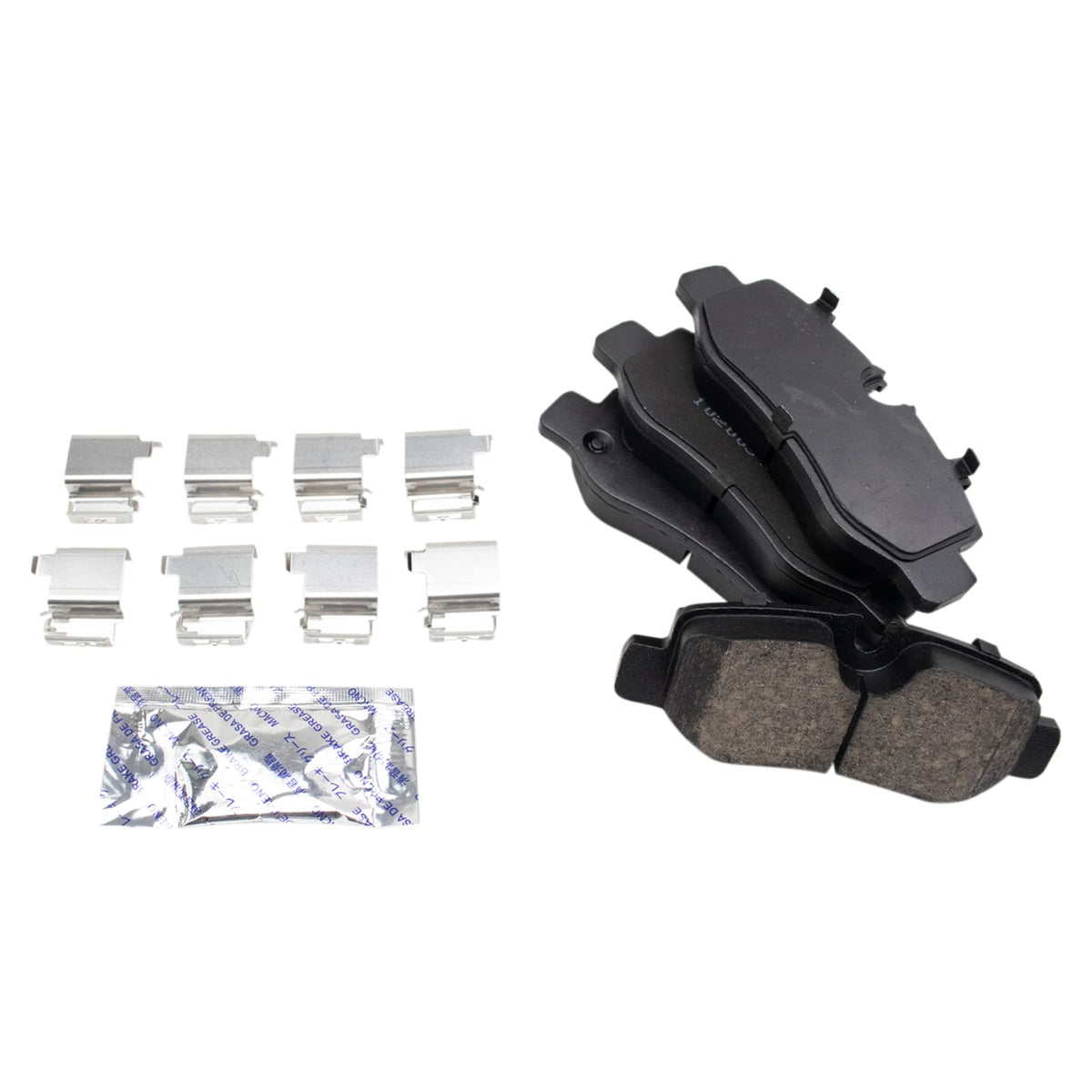 TRQ Rear Brake Pads Ceramic Compatible with 2016-2019 Mercedes-Benz Metris