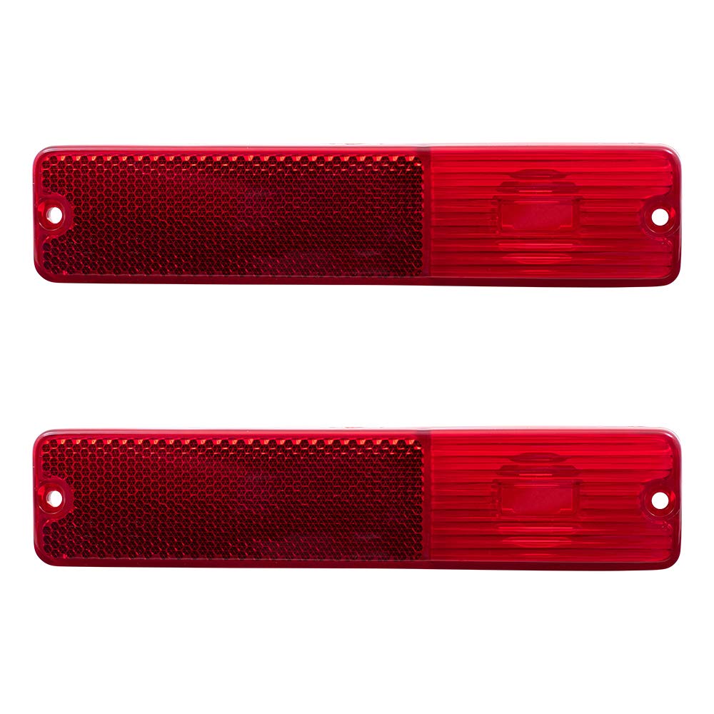 Brock Replacement Pair Set Rear Signal Side Marker Lights Compatible With 1968-1986 Cj Series J0994021