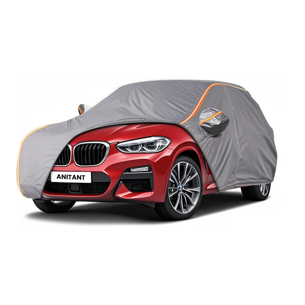 ANITANT Custom Fit BMW X3 Car Cover for X3 M 2003-2025 Outdoor Waterproof Car Cover All Weather with Door Zipper Cotton Lining S
