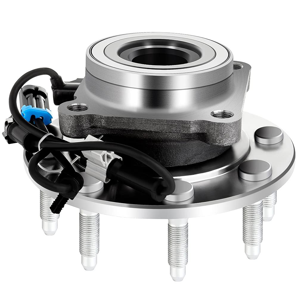ECCPP Wheel Hub Bearing Assembly Front 8 Lugs w/ABS for Chevy Silverado Avalanche Suburban GMC Sierra Yukon 1500HD 2500HD Compat