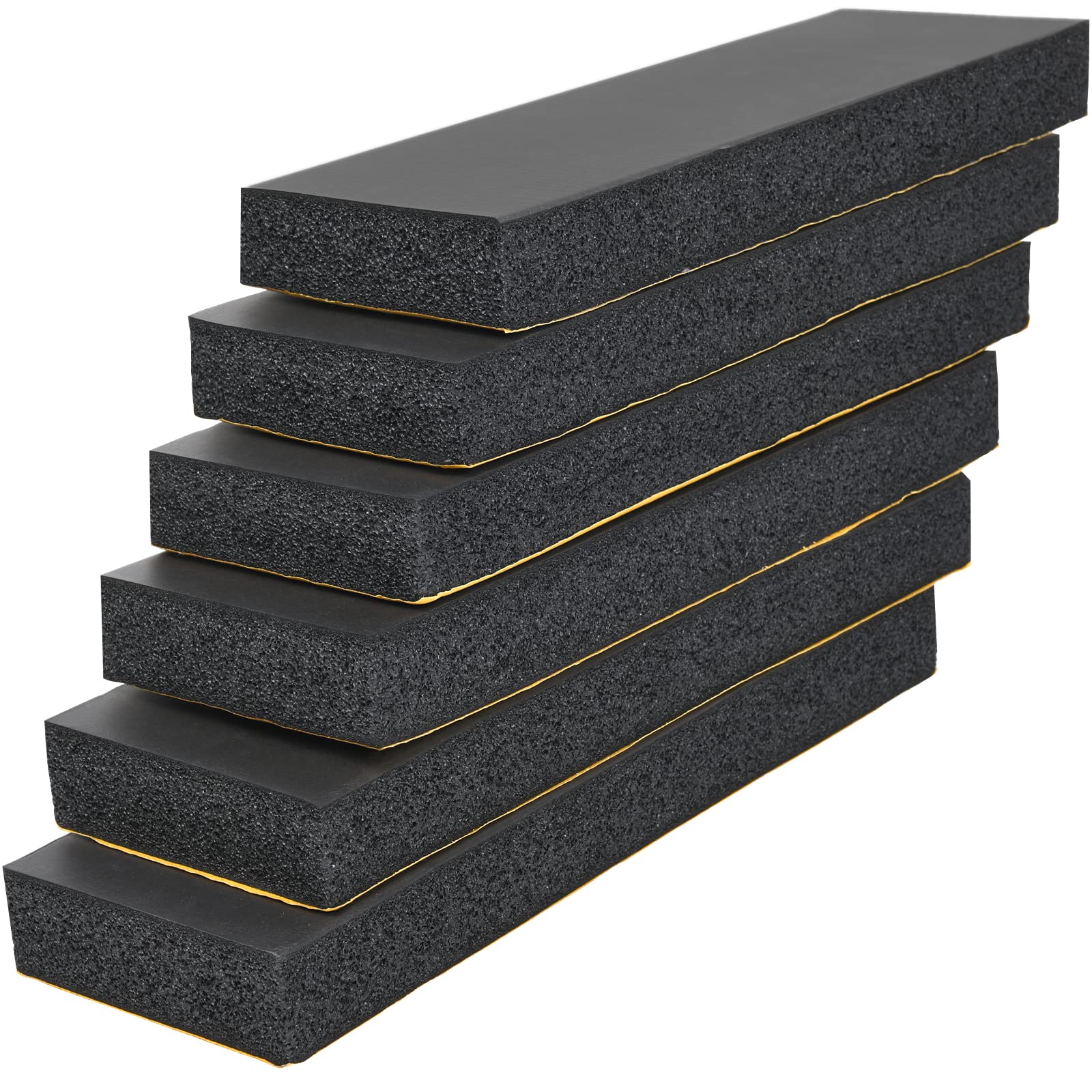 Garage Wall Protector Bumper Guards - 6 Pack Universal 1-3/16 Thick Car Door Edge Guard Self-Adhesive Comprehensive Protection Eva Foam Scratch Prevention Padding For Warehouse Parking Narrow Garage