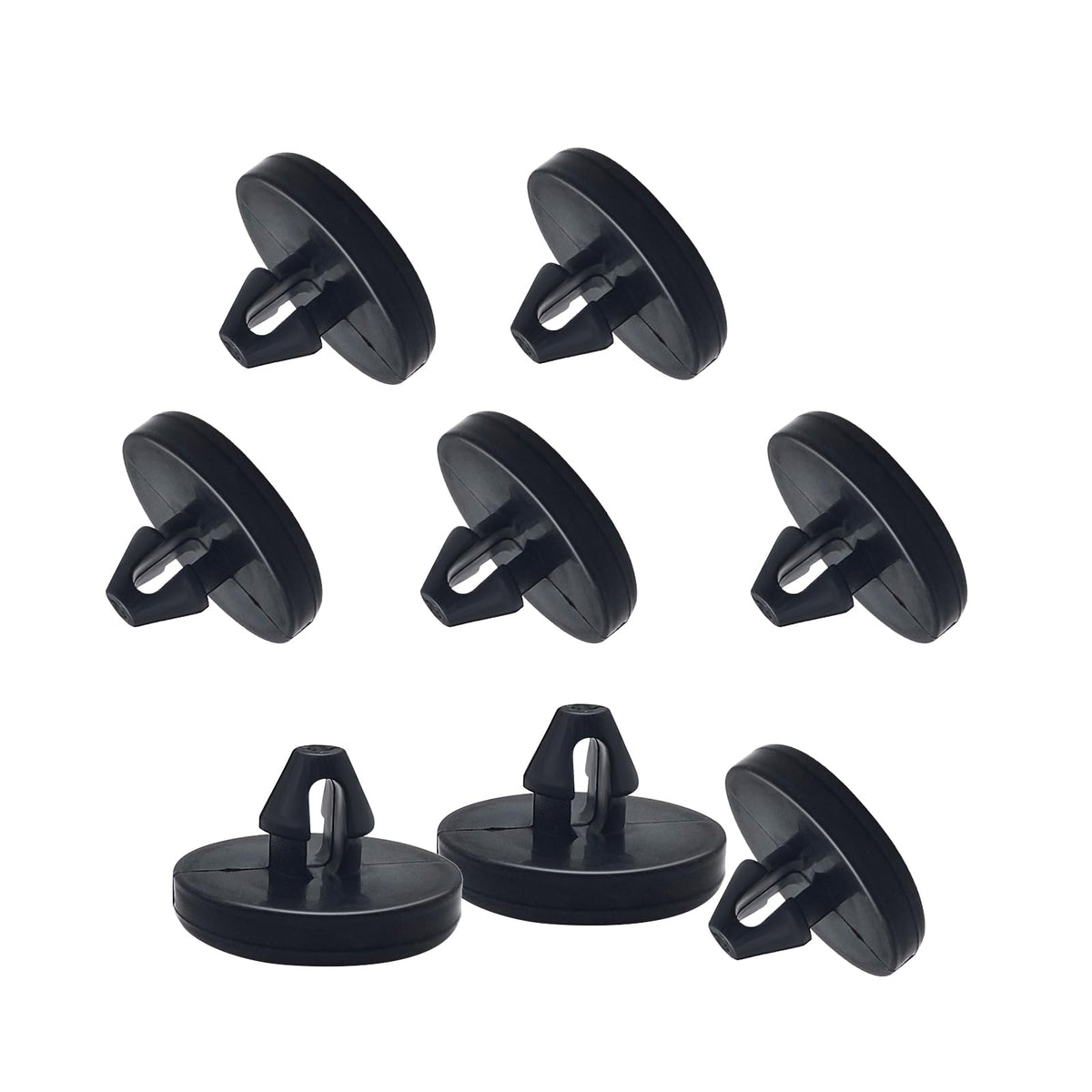 Ajxn 8 Pcs Brake Switch Stopper Car Truck Auto Pedal Pad Light Clutch Stopper 90541-06036 (Black)