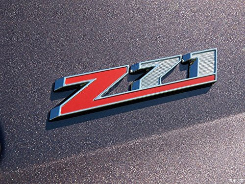Yoaoo 1X Oem Chrome Red Z71 Emblem Compatible With Silverado Sierra Tahoe Suburban Red