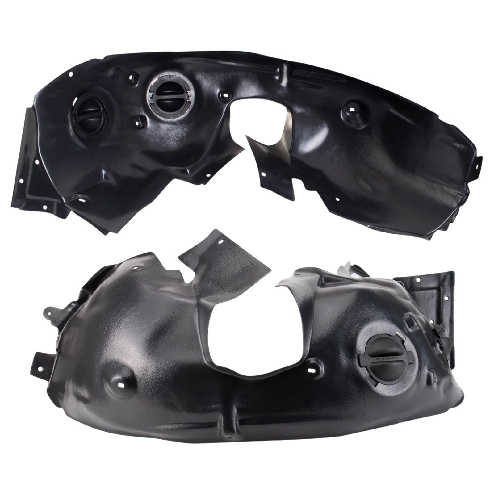 Trq Inner Fender Liner Set Compatible With 2011-2015 Mini Cooper Mc1248102 Mc1249103