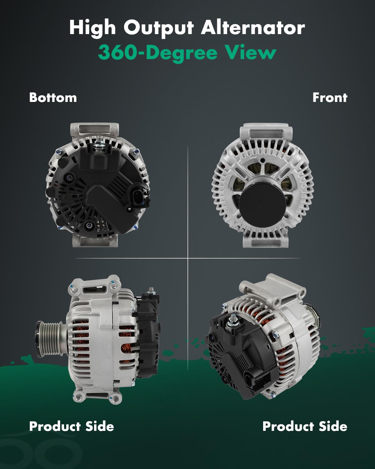 SCITOO Alternator Fit for Jeep Grand Cherokee & for Mercedes-Benz E280, E300, E320, ML320, for Sprinter 2500 3500 & for Dodge &