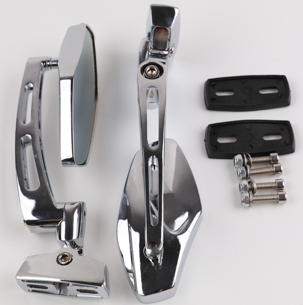 XYZCTEM Universal Chrome Adjust Racing Sport Mirrors for Honda CBR 600 1000 RR F4i F4 Suzuki GSXR 600 700 1000 1300 Hayabusa Bus