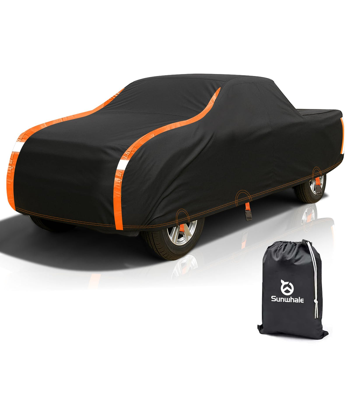 Sunwhale Truck Cover Waterproof All Weather Heavy Duty Outdoor Pickup Cover Snowproof Dust Rain Sun UV Protection - Universal Fi