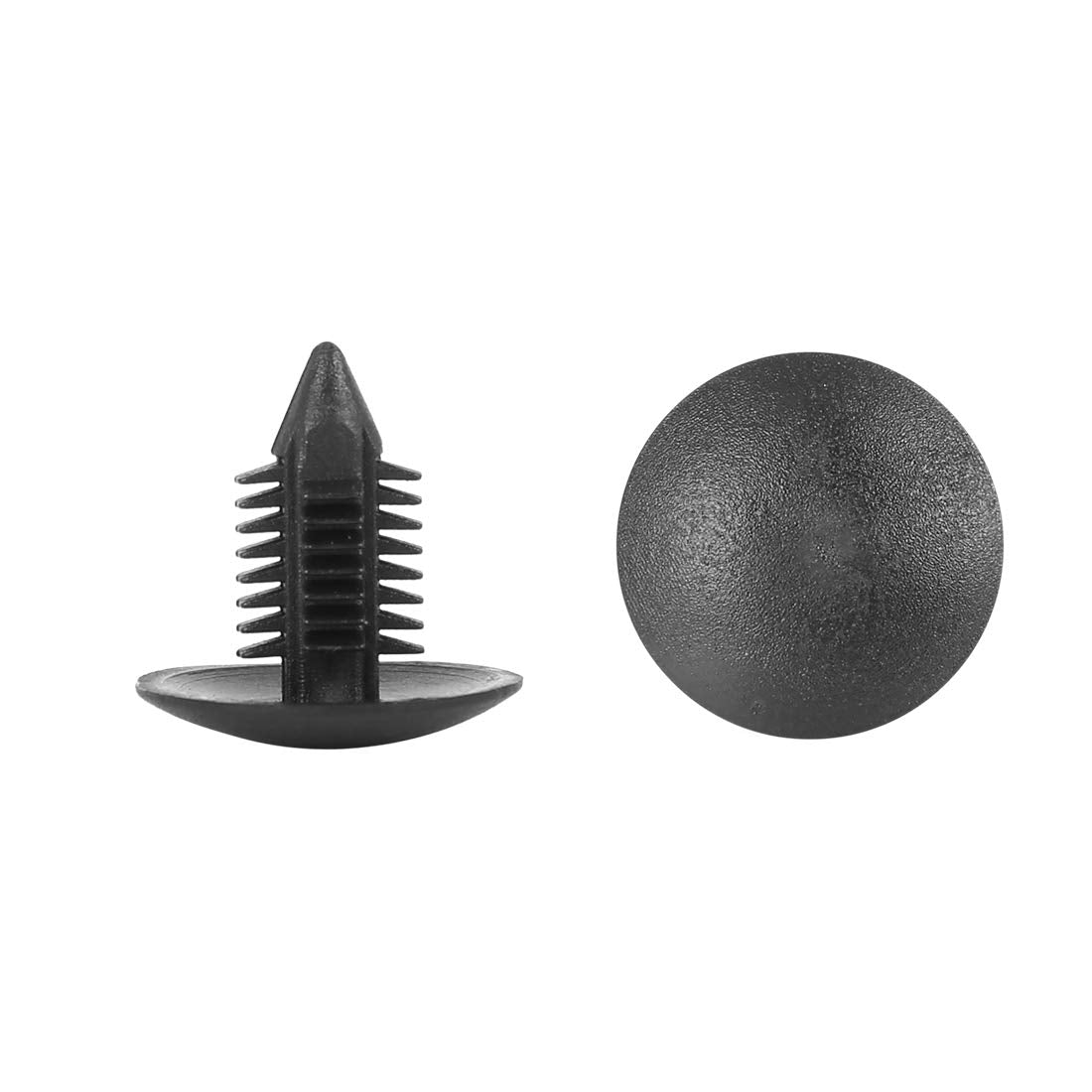 X AUTOHAUX 40pcs 10mm Hole Dia Plastic Bolt Rivets Fastener Rivets Bumper Retainer Clips Black for Car Front Rear Upper