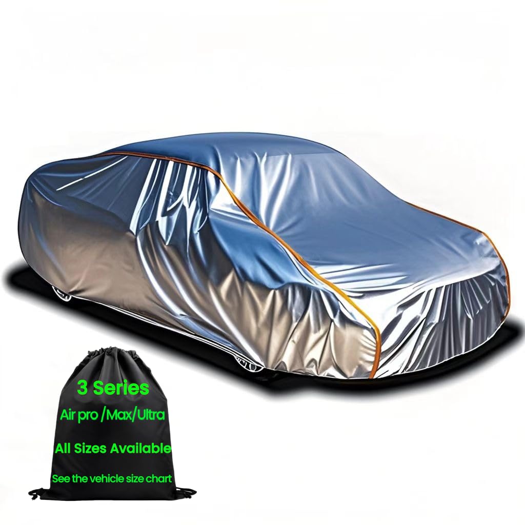 Anitant Outdoor Small Car Cover Waterproof All Weather Sport Car Cover For Automobiles Durable Bright Silver Fit Subaru Brz Bmw