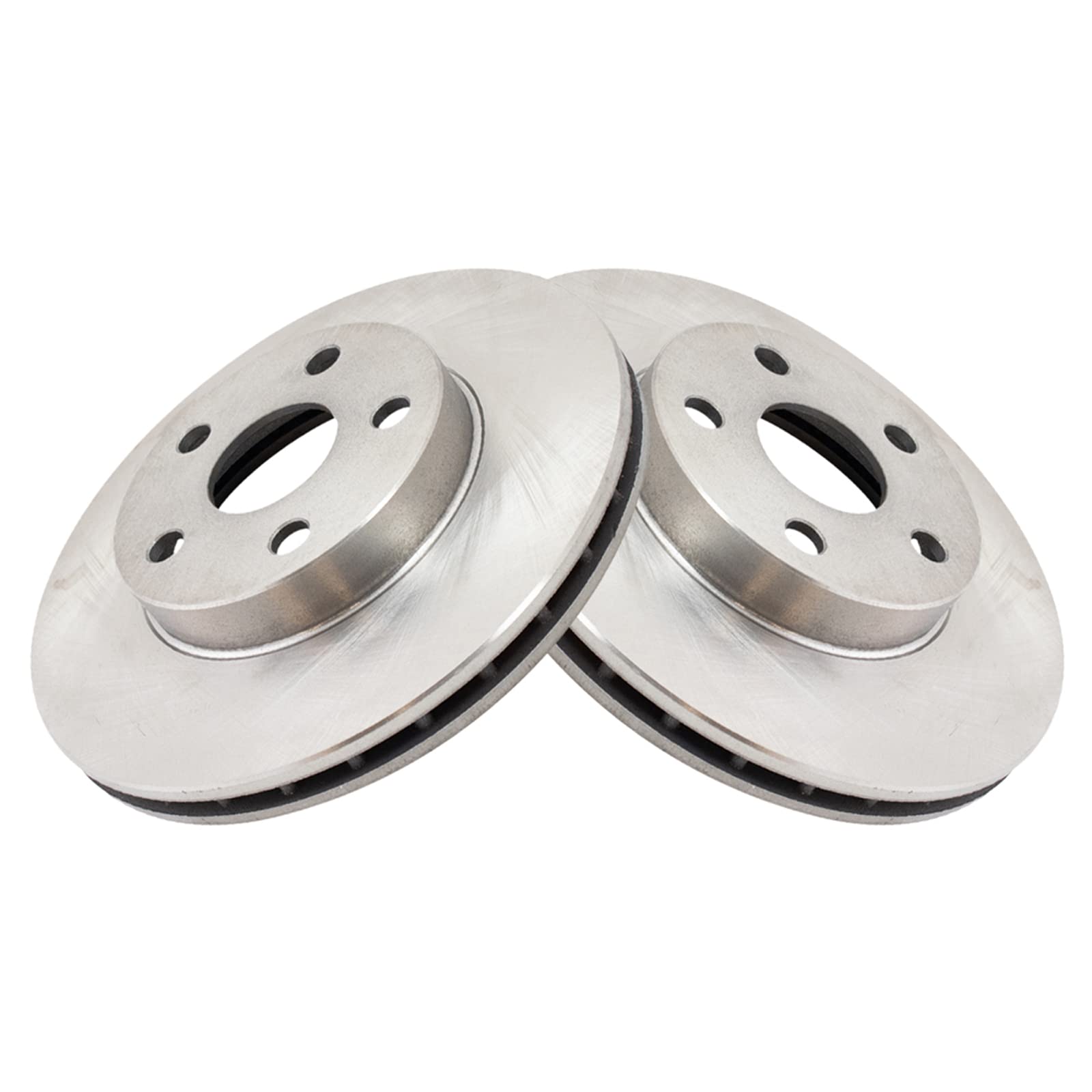 Trq Front Brake Rotors Set Vented Compatible With 1990-1991 Toyota Celica